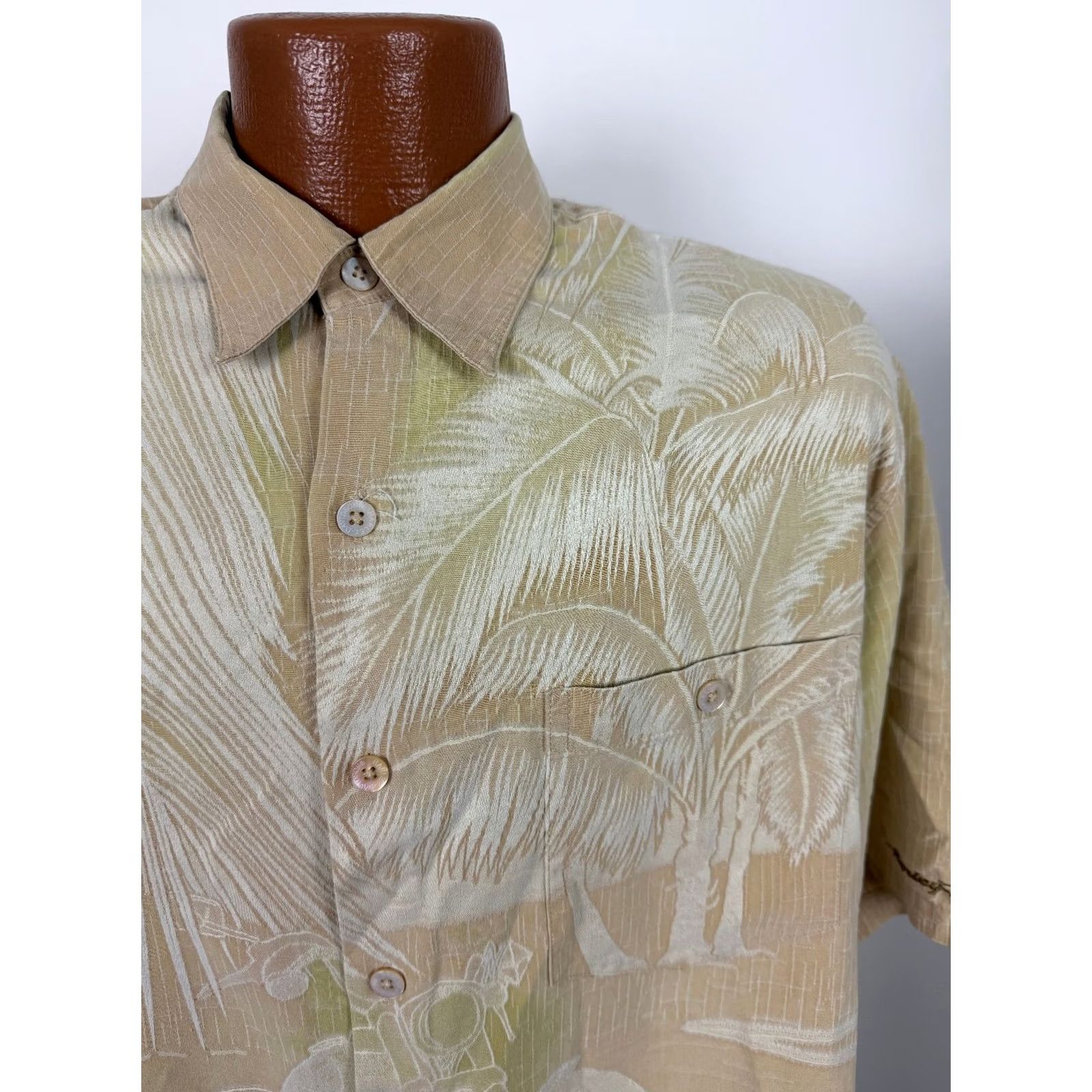 Harley Davidson VINTAGE Harley-Davidson Shirt Men L Harley-Davidson Shirt Jacquard Hawaiian Aloha Silk Beach Biker 90s Mens Size US L / EU 52-54 / 3 - 2 Thumbnail