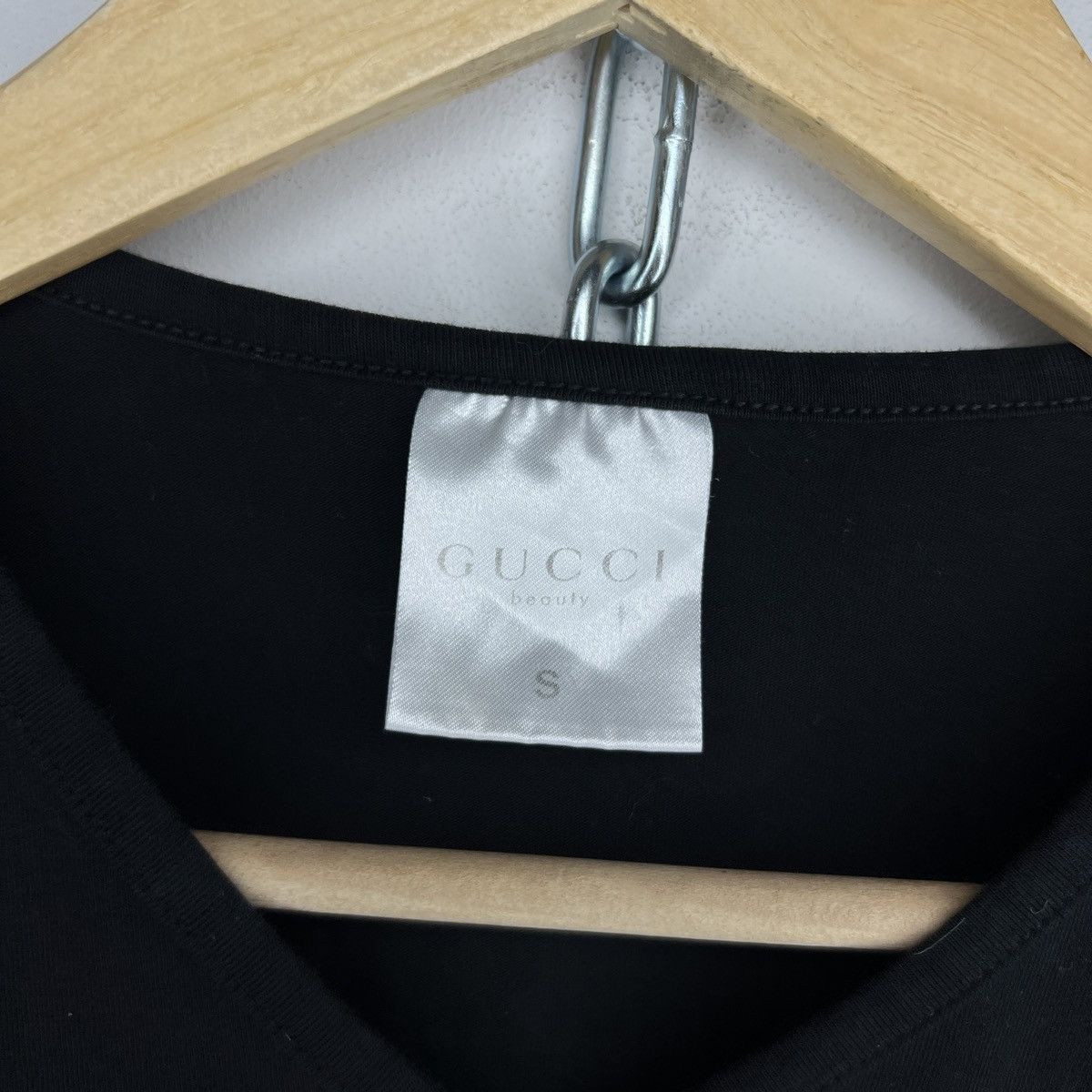 Designer × Gucci × Vintage Vintage Gucci Bamboo Longsleeve Top Tshirt Blouse Black Logo Size S / US 4 / IT 40 - 4 Thumbnail