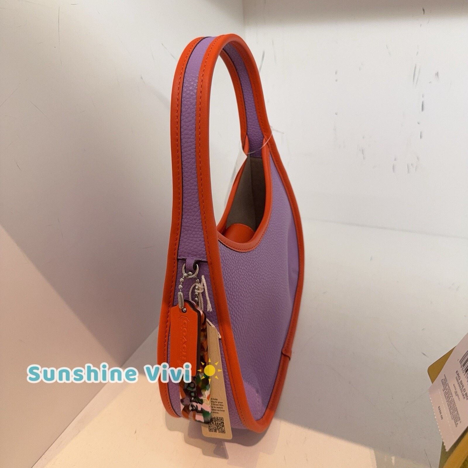 Coach NWT Coach CK112 Ergo Bag Coachtopia Leather Iris/Sun orange Size ONE SIZE - 6 Thumbnail