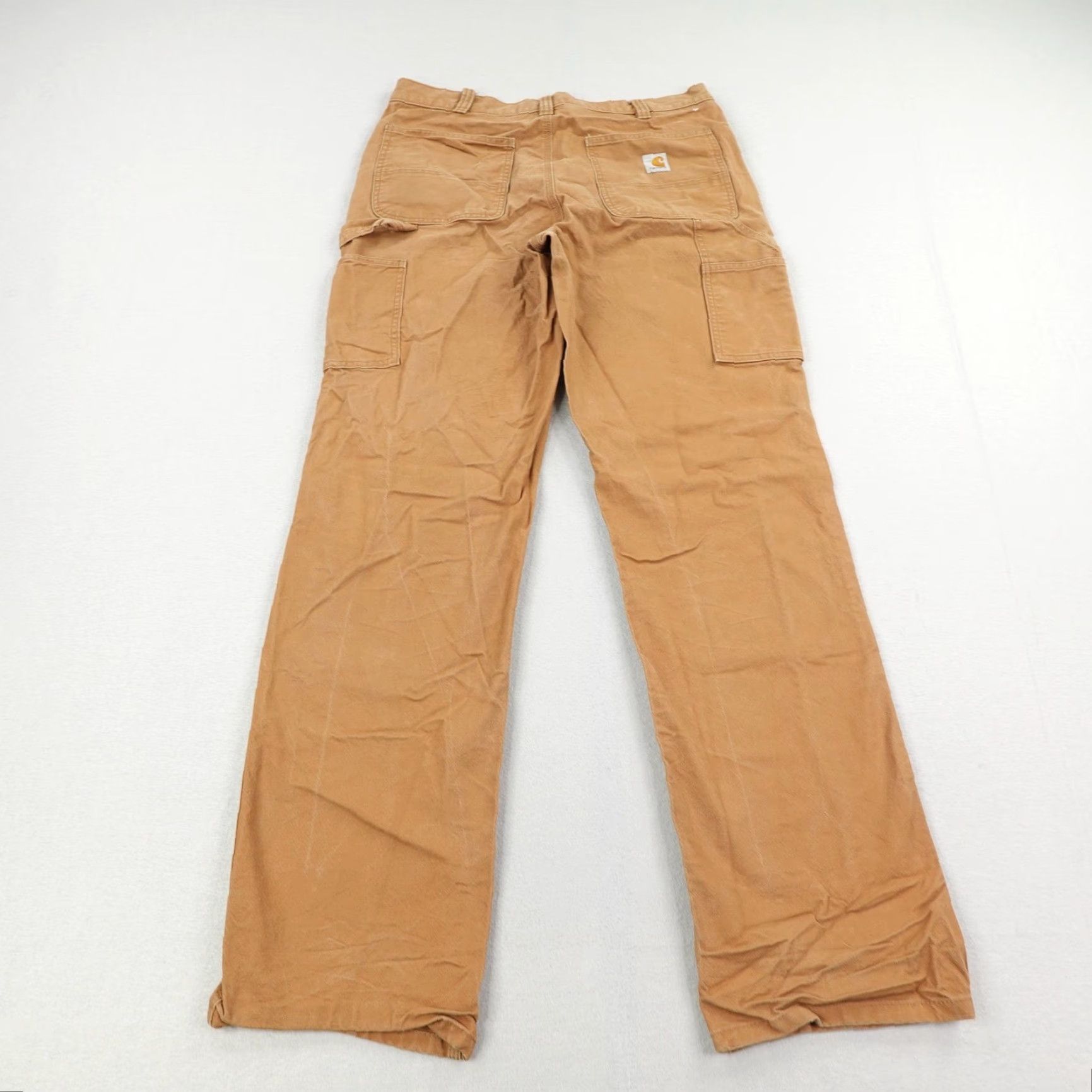 Carhartt VINTAGE Carhartt Work Pants Mens 36x36 Relaxed Fit Brown Cotton Spandex Canvas Carpenter Durable Trousers Size US 36 / EU 52 - 6 Thumbnail
