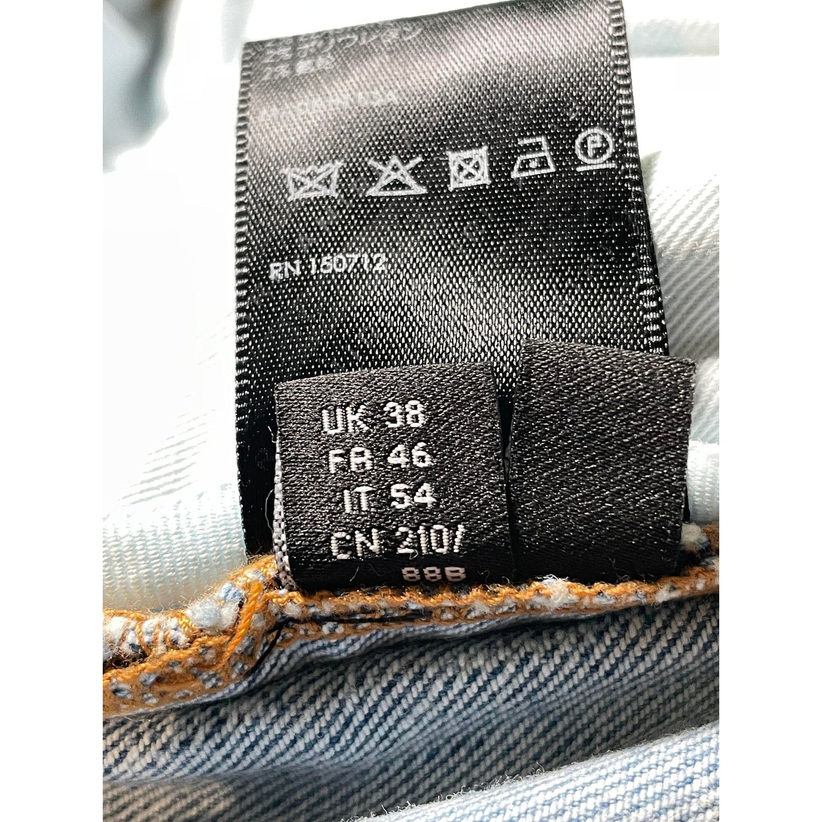 Amiri Amiri Stencil Zig Zag Light Wash Jeans Size US 38 / EU 54 - 3 Thumbnail
