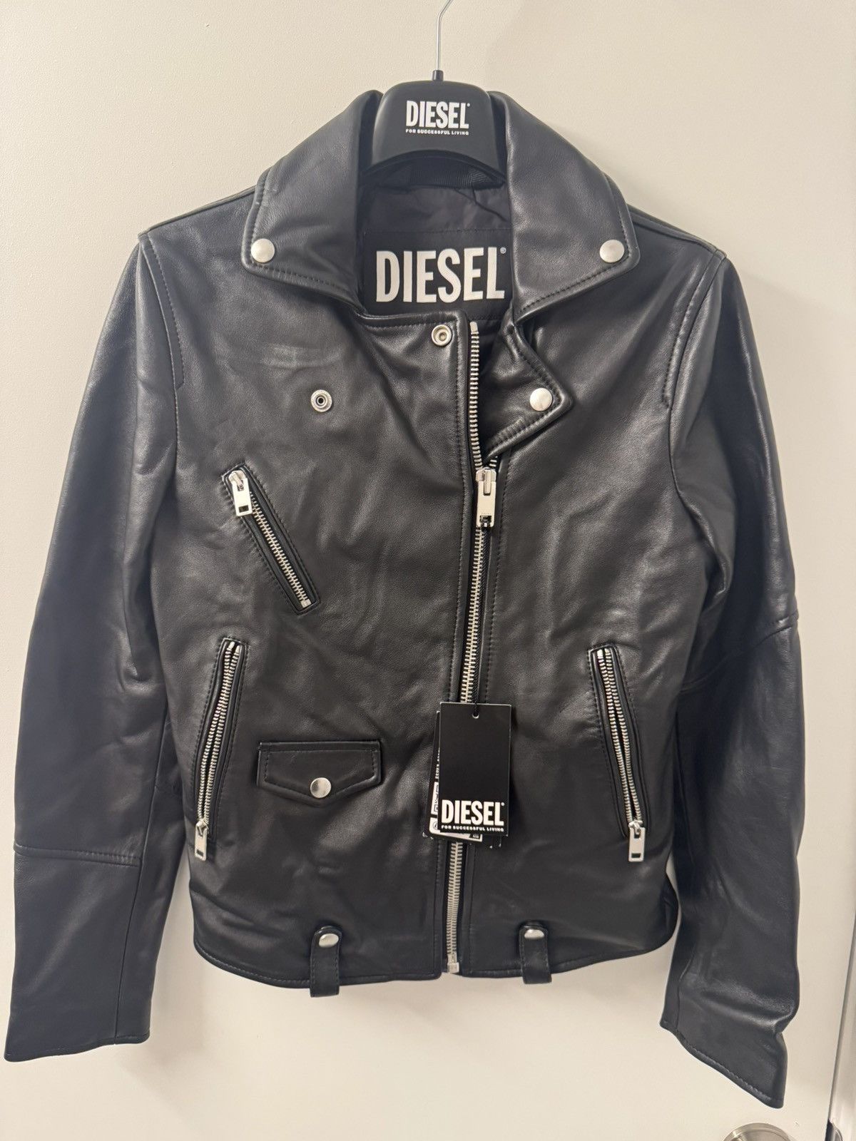 Diesel Leather jacket woman Size US S / EU 44-46 / 1 - 1 Thumbnail