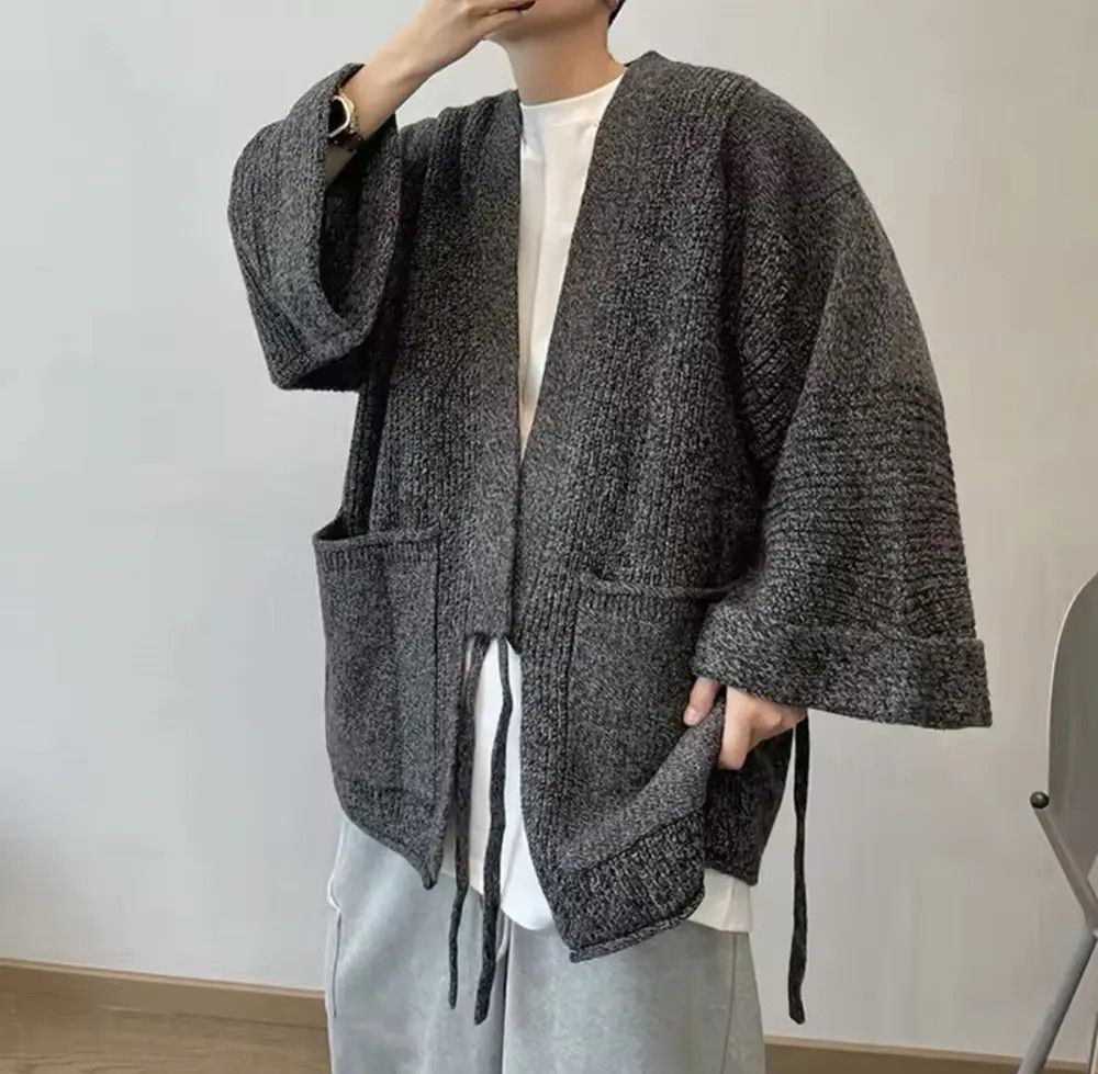 Japanese Brand Streetwear Japanese Oversize Knitted Cardigan Size US S / EU 44-46 / 1 - 1 Thumbnail