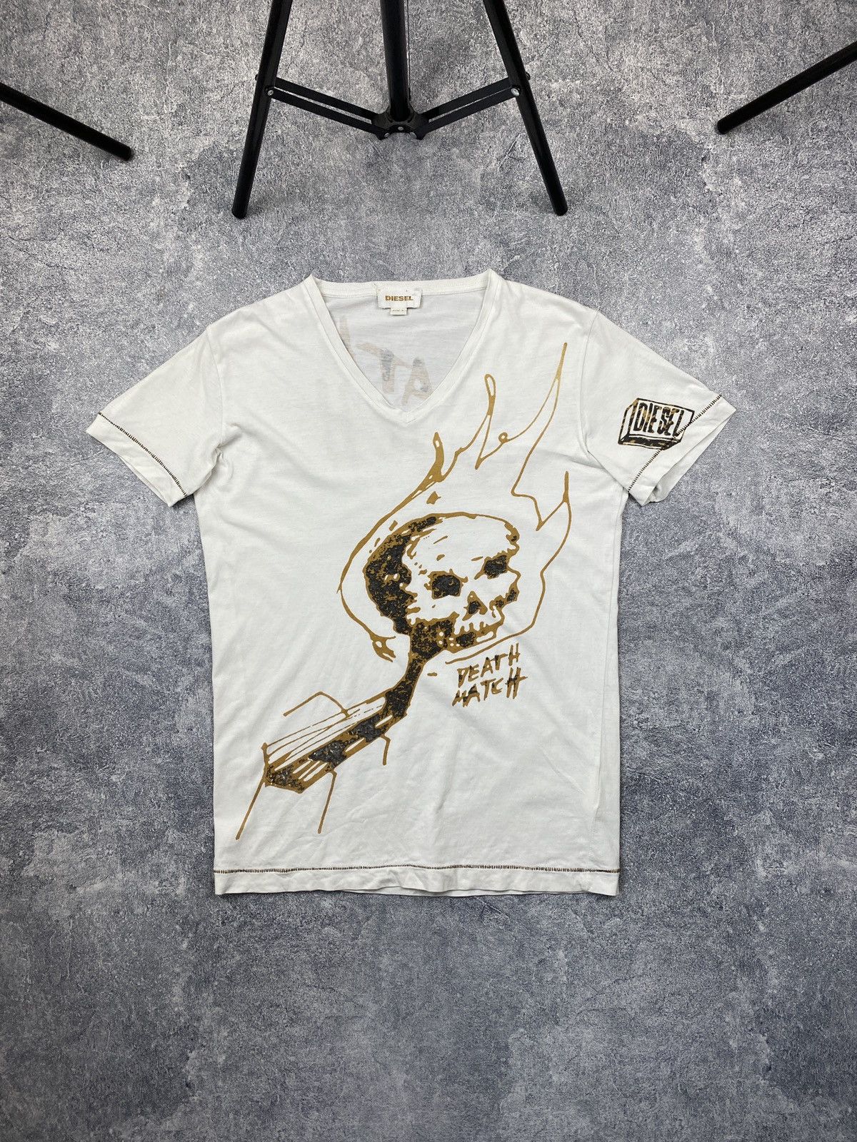Diesel × Japanese Brand Diesel Skull T-Shirt Japanese Y2K Size US S / EU 44-46 / 1 - 1 Thumbnail