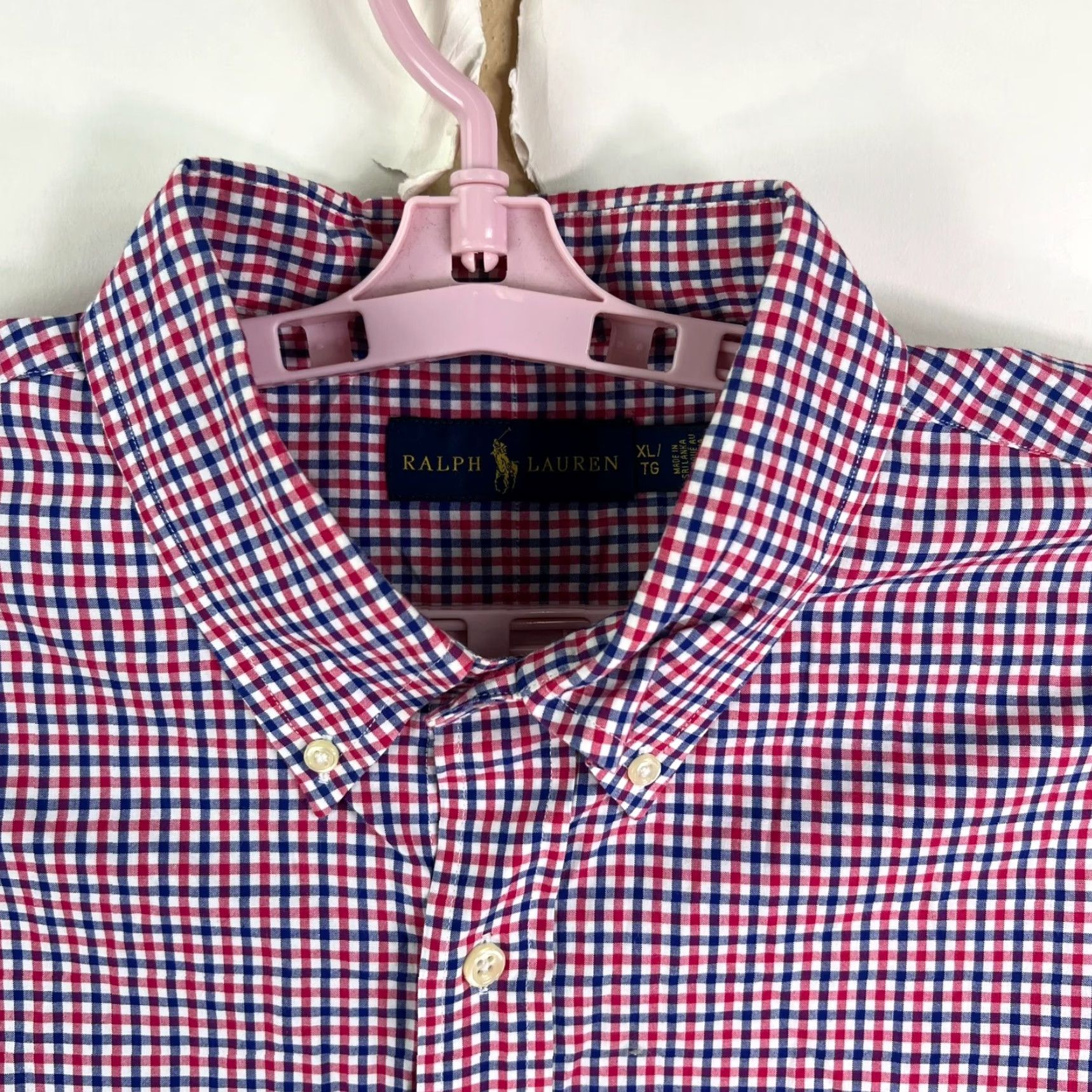 Ralph Lauren Ralph Lauren Button-Up Shirt Mens XL Blue Red Check Long Sleeve Button-Down Casual Business Preppy Vintage: No (But avoid N/A) Size US XL / EU 56 / 4 - 4 Thumbnail