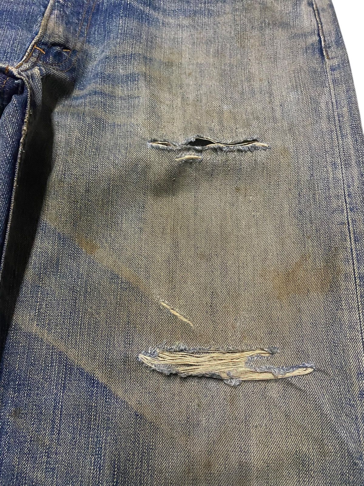 Levi's Vintage Levis 503 Mud Wash Distressed Button J09 Baggy Jeans Size US 34 / EU 50 - 13 Thumbnail