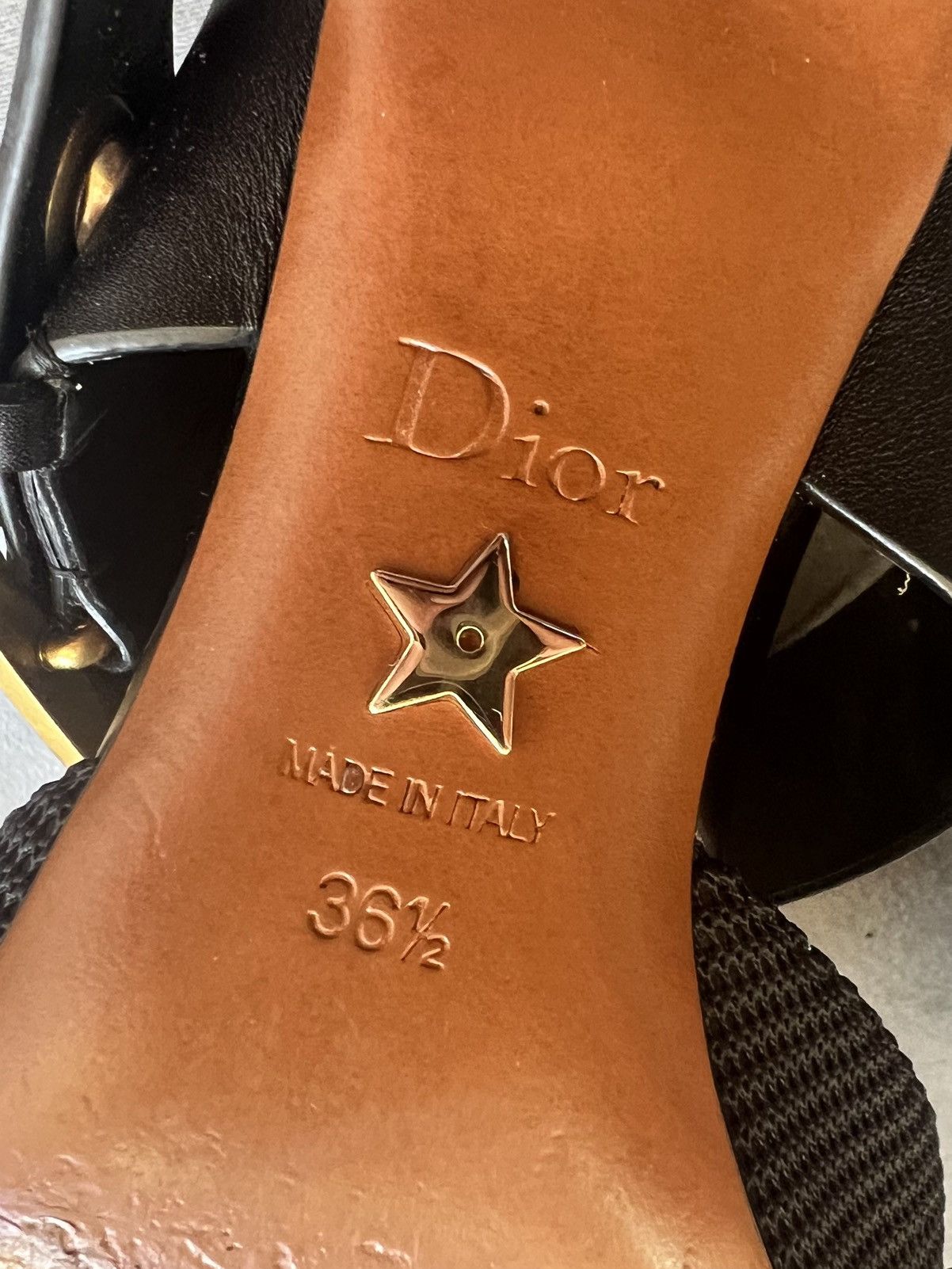Dior Dior D logo buckle kitten heels mules sandals Size US 6.5 / IT 36.5 - 15 Thumbnail