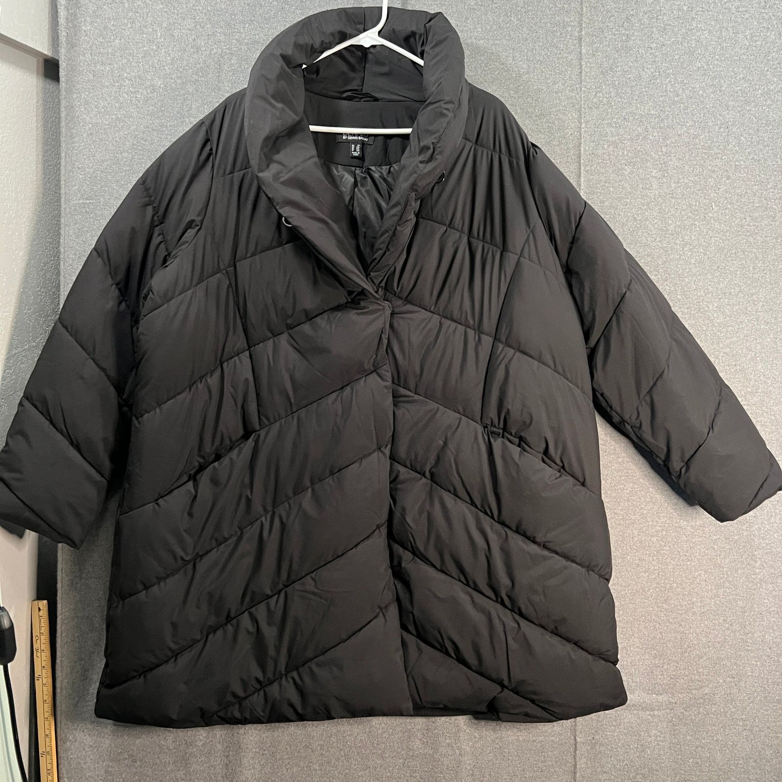 Other Dennis Basso Water Resistant Relaxed Fit Puffer Coat Black Size XXL / US 16-18 / IT 52-54 - 1 Thumbnail