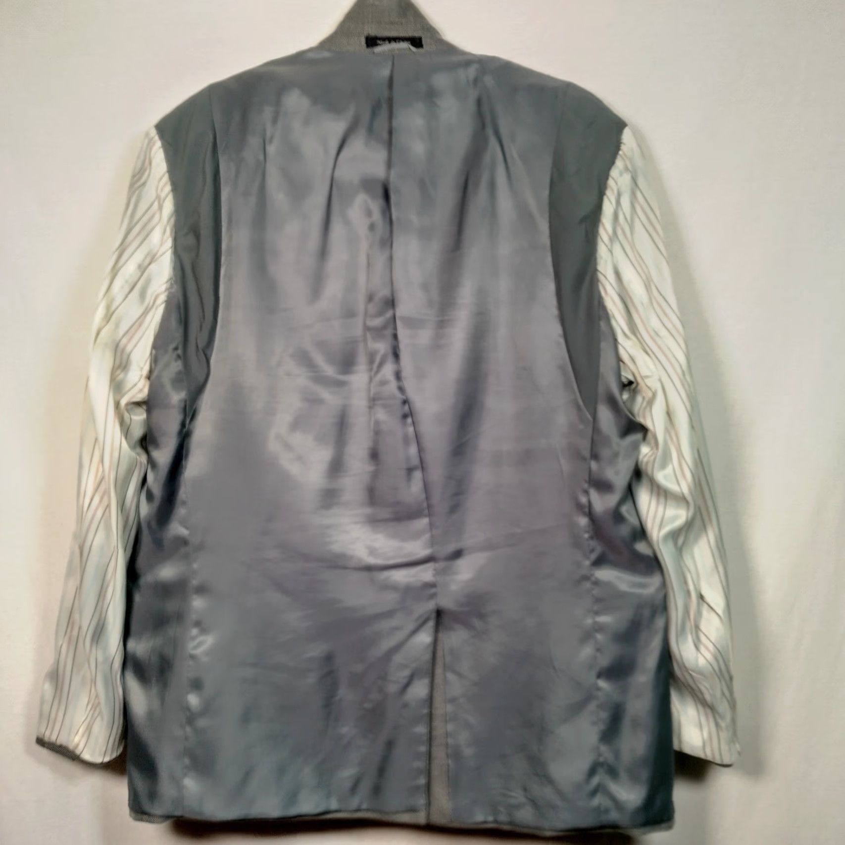 Ralph Lauren Lauren Ralph Lauren Blazer Men 42 R Gray Woven Poly Rayon Linen Blend Blazer/Coat/Office Wear/Professional Size 42R - 3 Thumbnail