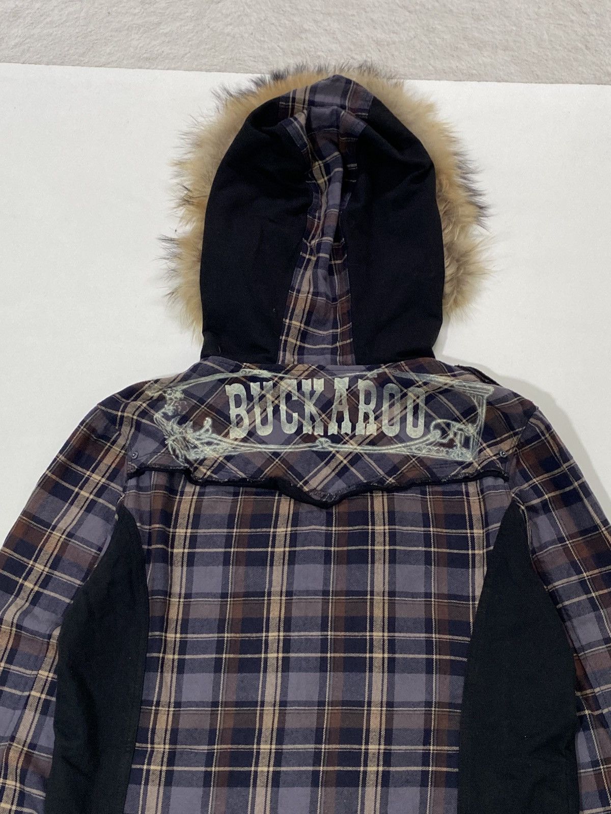 If Six Was Nine RARE❤️‍🔥 VINTAGE BUCKAROO CRAZY FUR ZIP HOODIE IFSIX LGB STYLE Size US L / EU 52-54 / 3 - 4 Thumbnail
