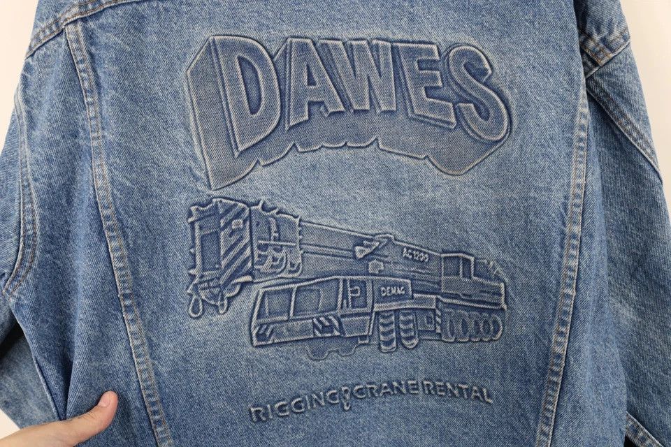 Vintage Vintage 90s Streetwear Crane Denim Trucker Jacket USA Size US M / EU 48-50 / 2 - 14 Thumbnail