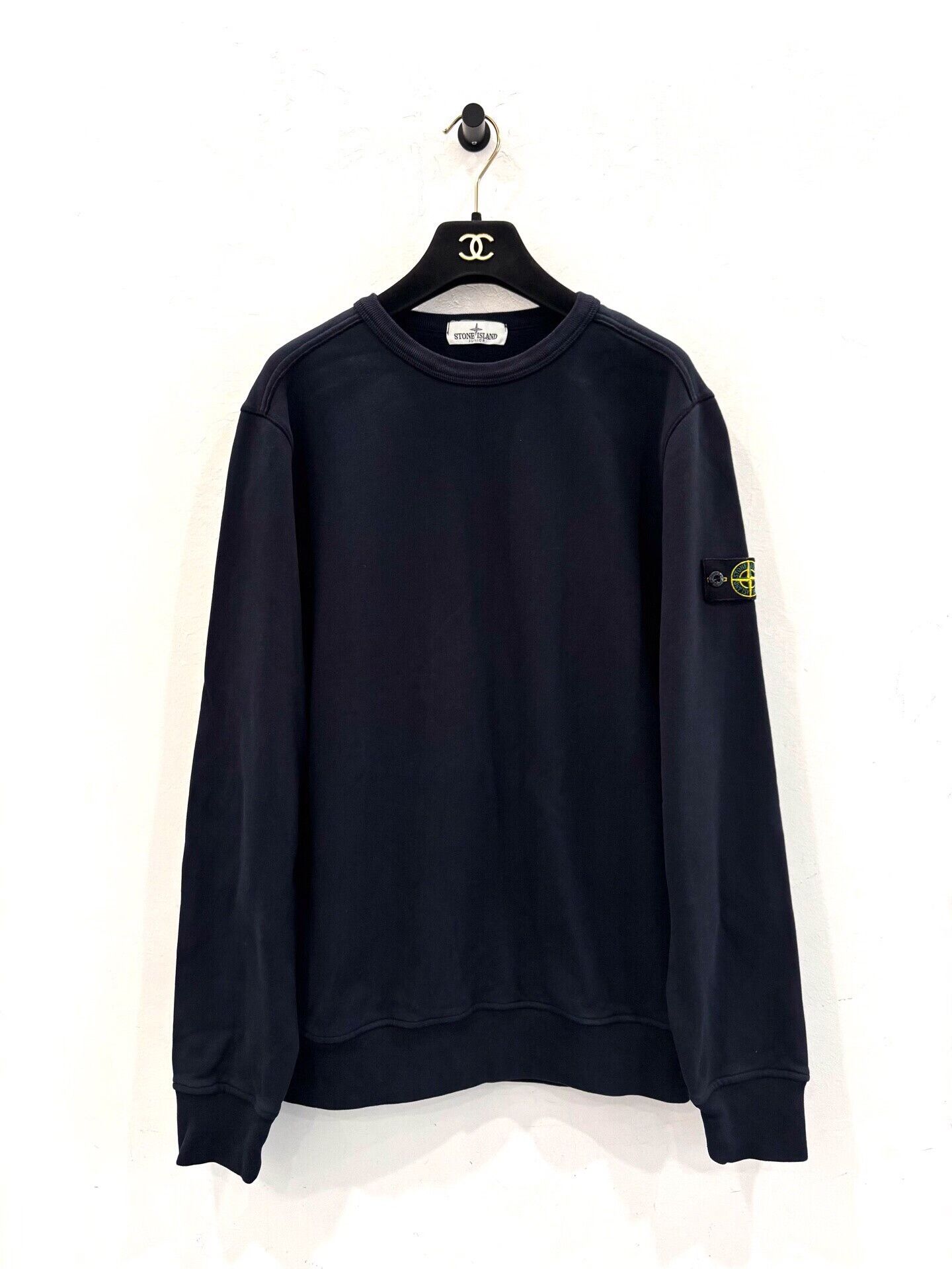 Japanese Brand Stone Island Side Logo Long-Sleeve Sweatshirt Size US M / EU 48-50 / 2 - 1 Thumbnail