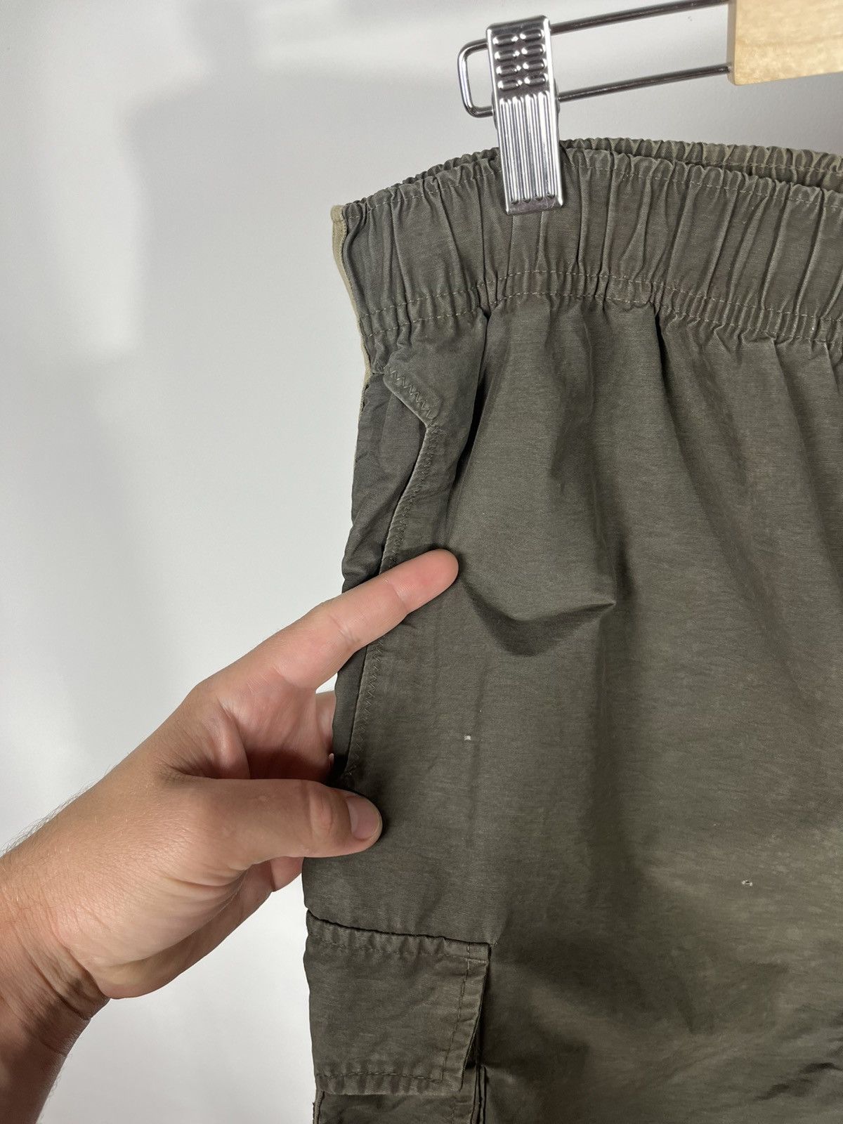 Nike Nike Vintage Faded Cargo Shorts Olive Green Size L Size US 34 / EU 50 - 4 Thumbnail