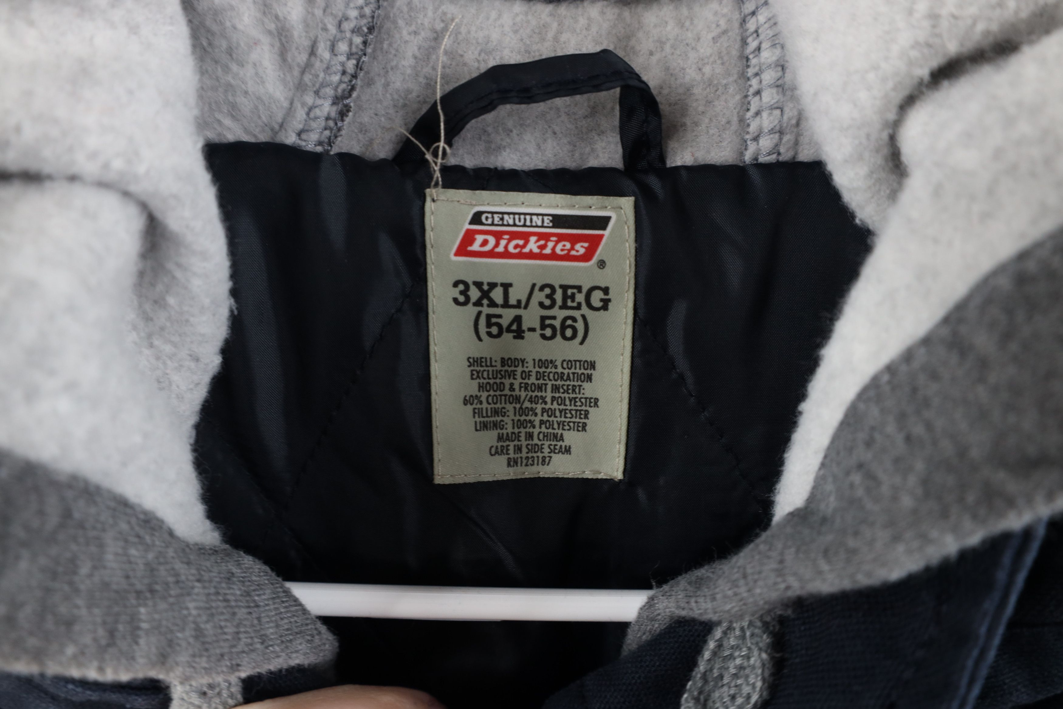 Dickies × Vintage Vintage Dickies Quilted Canvas Hooded Button Shirt Jacket Size US XXL / EU 58 / 5 - 9 Thumbnail
