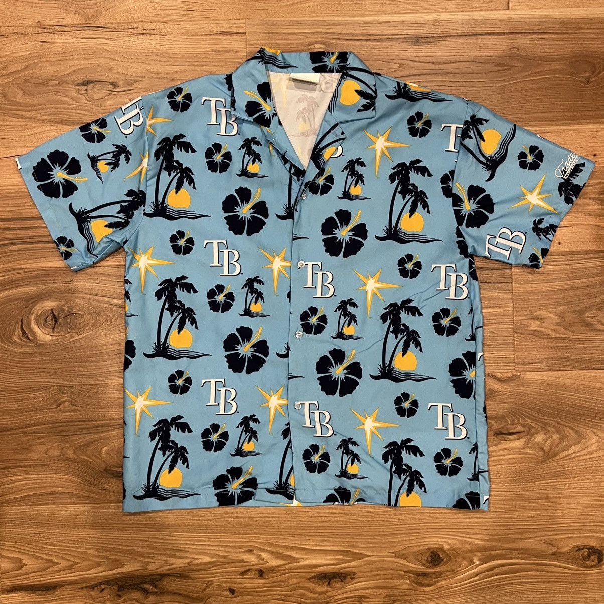 Other Tampa Bay Rays Mens Large Blue Hawaiian Button Down MLB Size US L / EU 52-54 / 3 - 1 Thumbnail