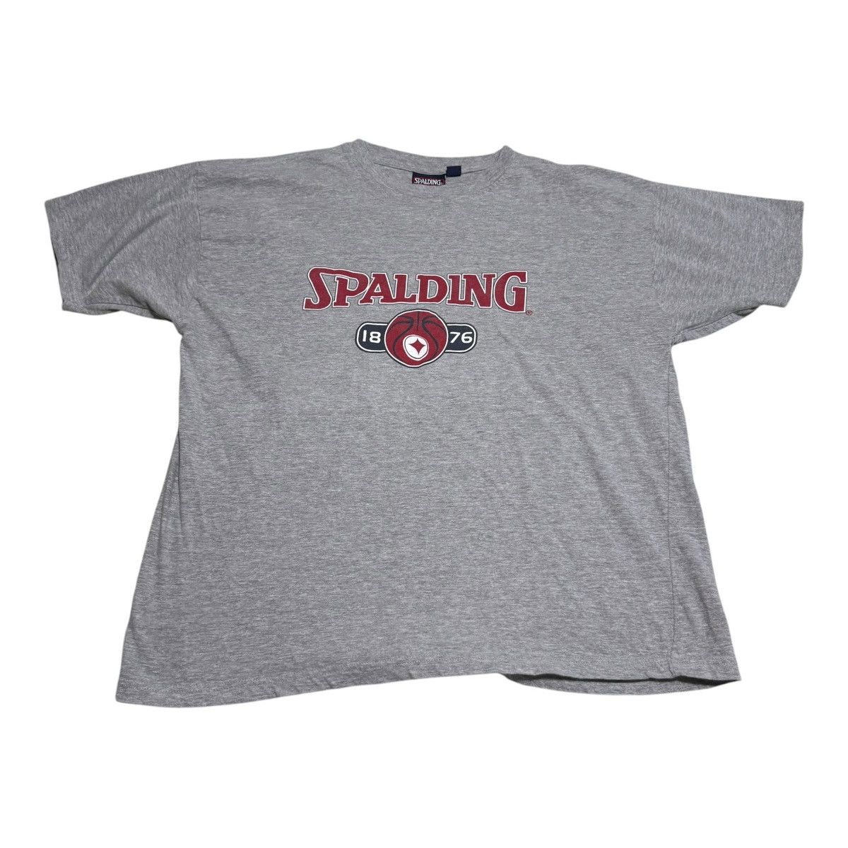 Spalding × Vintage Vintage 2000s Spalding Basketball Logo Gray Shirt Adult XL Size US XL / EU 56 / 4 - 1 Thumbnail