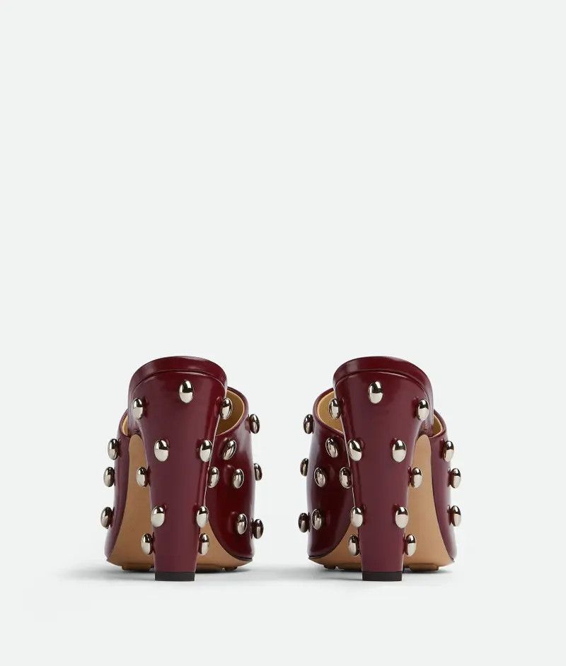 Bottega Veneta o1n1vont1225 Canalazzo Mule in Merlot Size US 7 / IT 37 - 3 Thumbnail