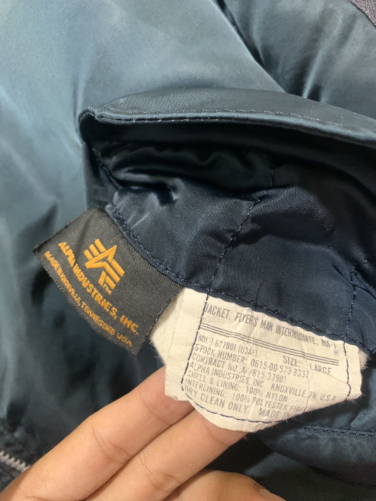 Alpha Industries Vintage Alpha Industries MA-1 Tedman Size US L / EU 52-54 / 3 - 5 Thumbnail