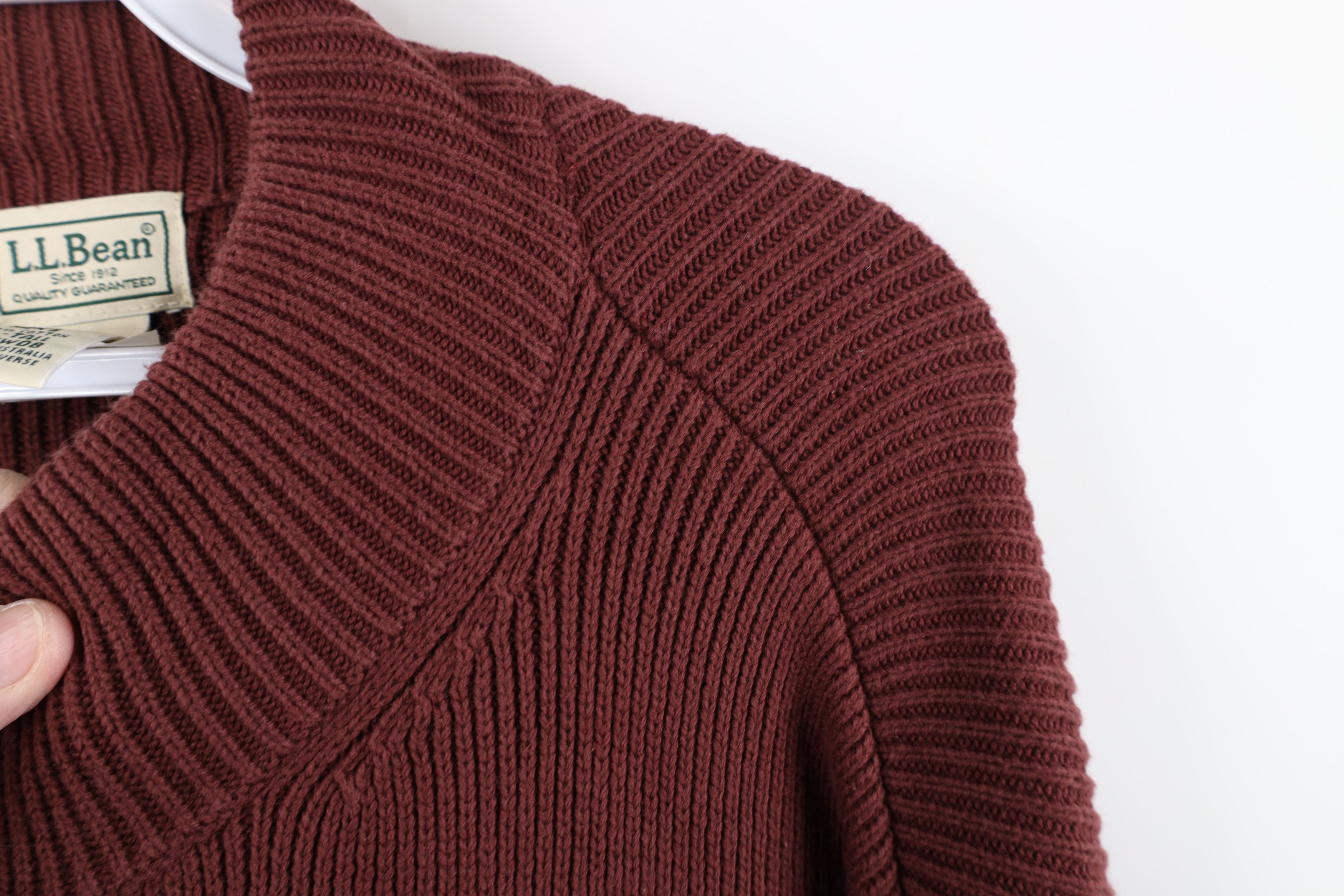 L.L. Bean Vintage LL Bean Chunky Ribbed Knit Zip Cardigan Sweater Size US XL / EU 56 / 4 - 5 Thumbnail