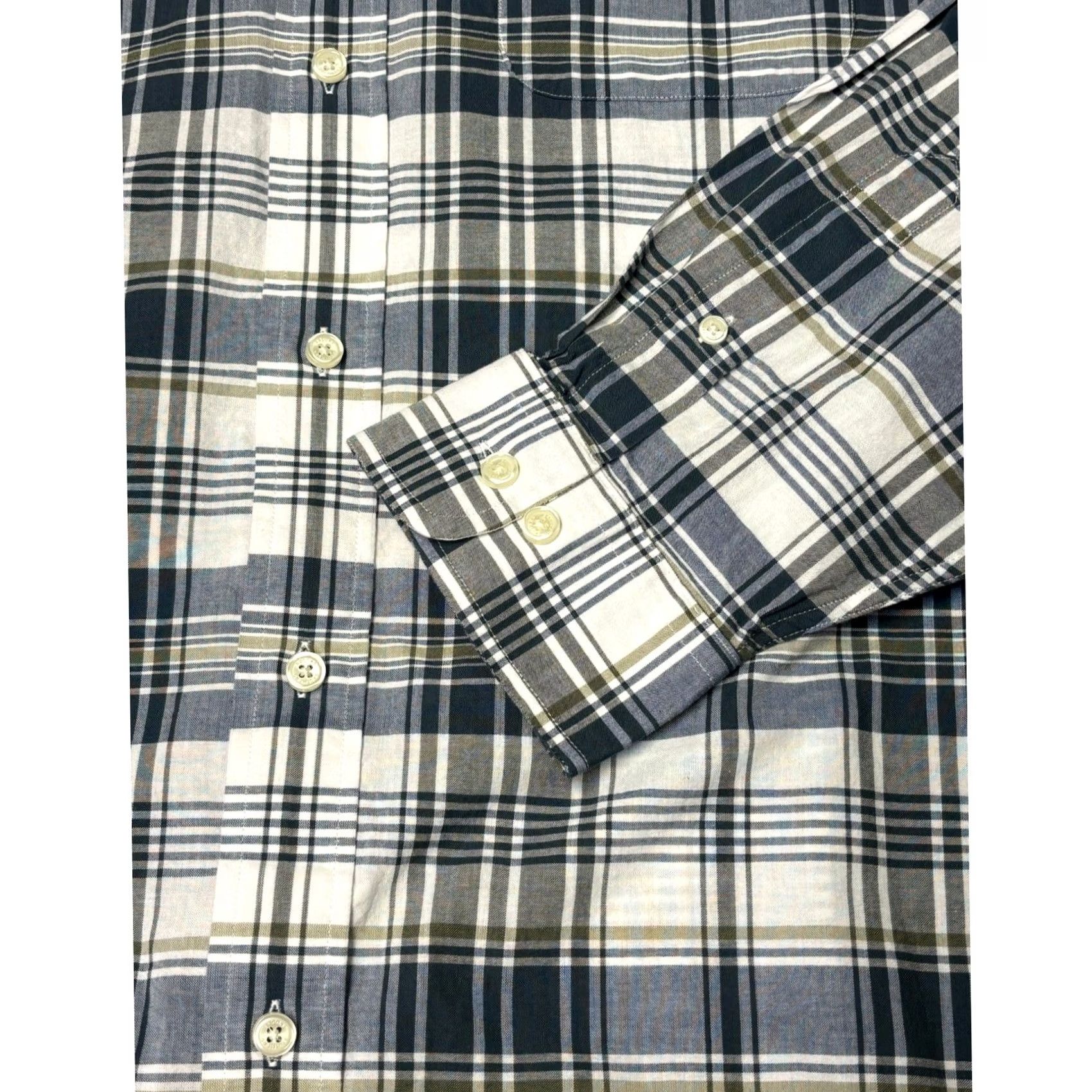 Brooks Brothers VINTAGE Brooks Brothers Madison Fit Plaid Button-Down Shirt XL Green Long Sleeve Button-Up Mens Size US XL / EU 56 / 4 - 3 Thumbnail