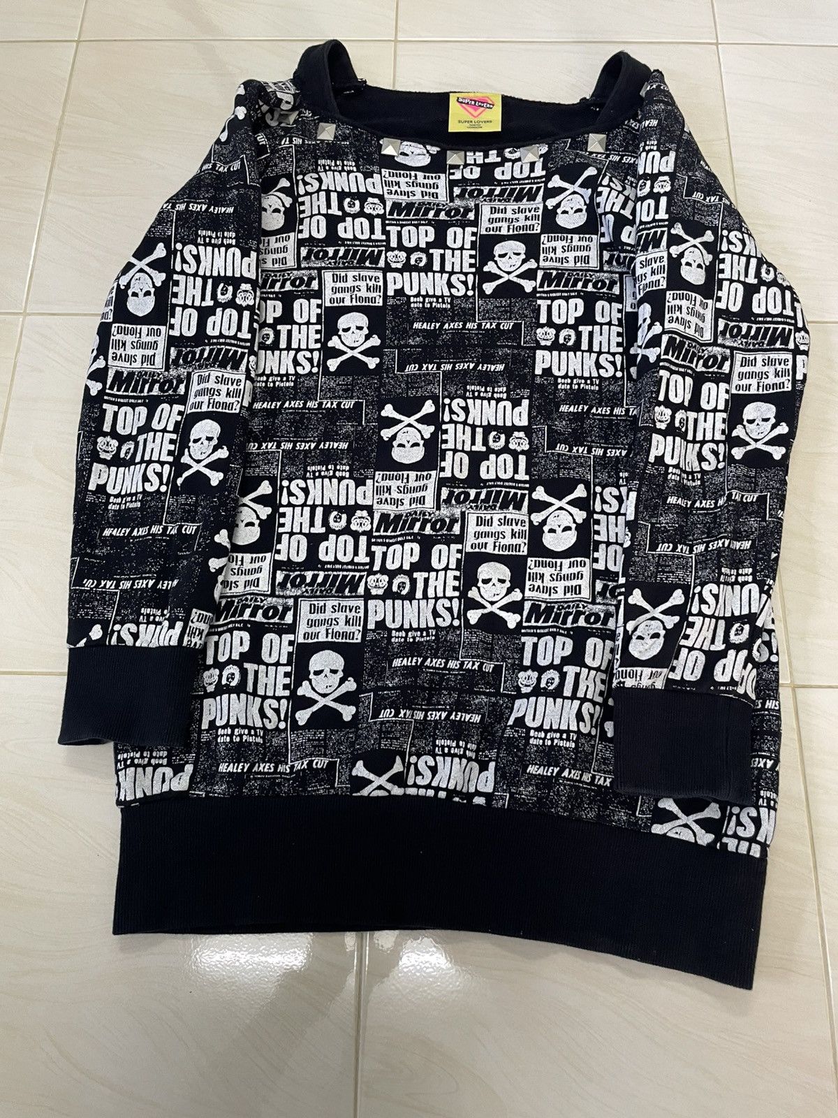 Super Lovers RARE🔥SUPER LOVERS PUNK ROCK FULLPRINT SWEASHIRT Size US M / EU 48-50 / 2 - 5 Thumbnail