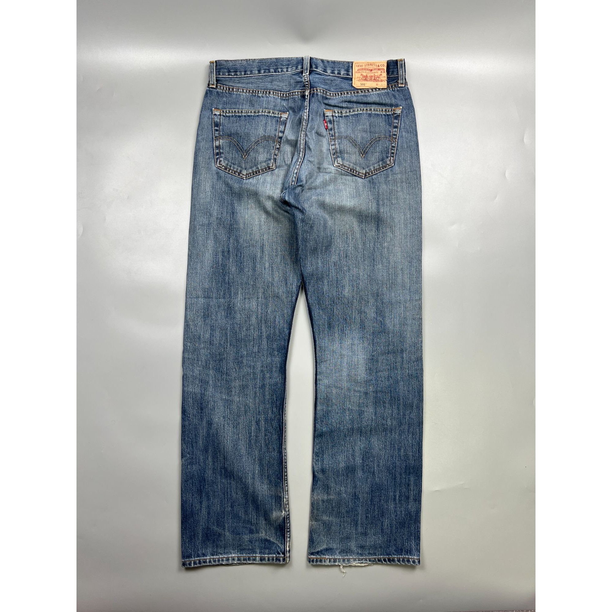 Levi's Levi’s 501 Distressed Denim Jeans Pants (Y0905) Size US 34 / EU 50 - 10 Thumbnail