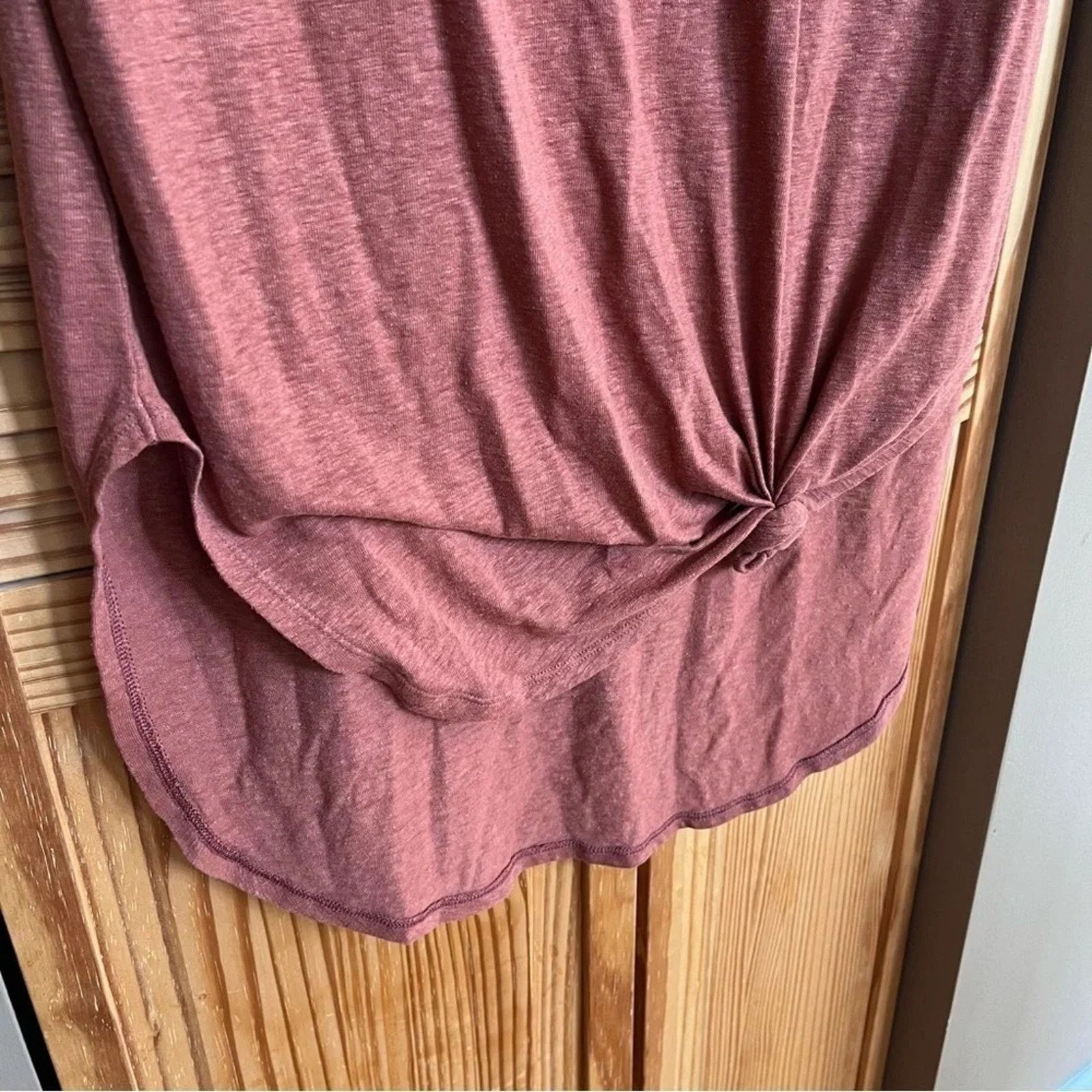 Other Aerie Dress Sz M Red Tank Scoop Neck Sleeveless Linen Midi Size M / US 6-8 / IT 42-44 - 4 Thumbnail