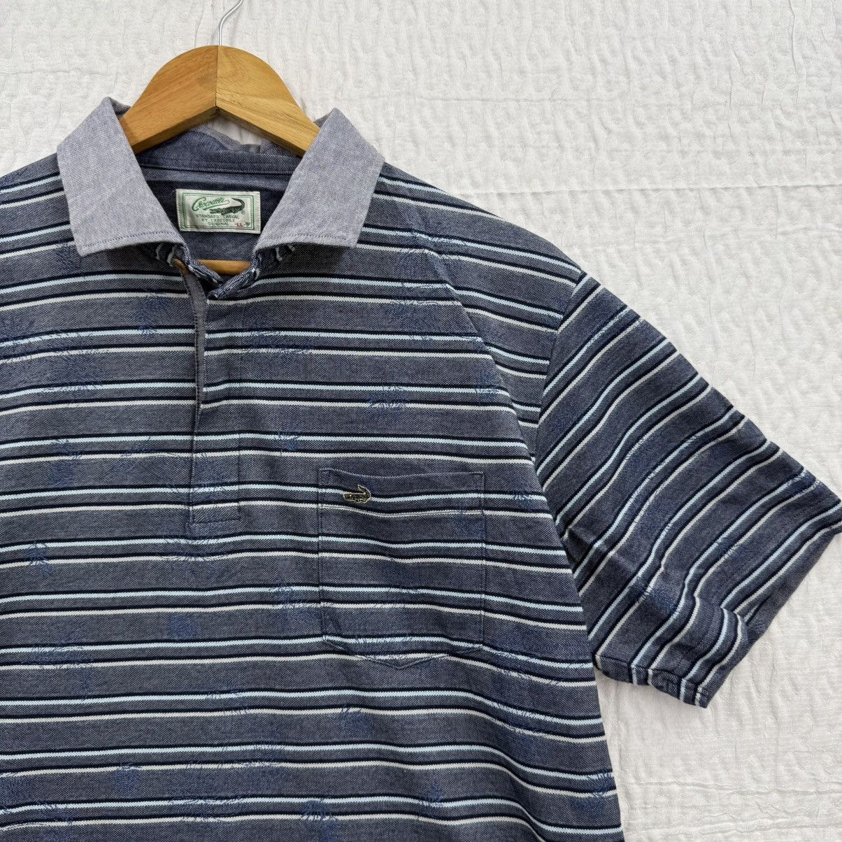 Other Vintage Crocodile Polo Shirt Size US L / EU 52-54 / 3 - 2 Thumbnail