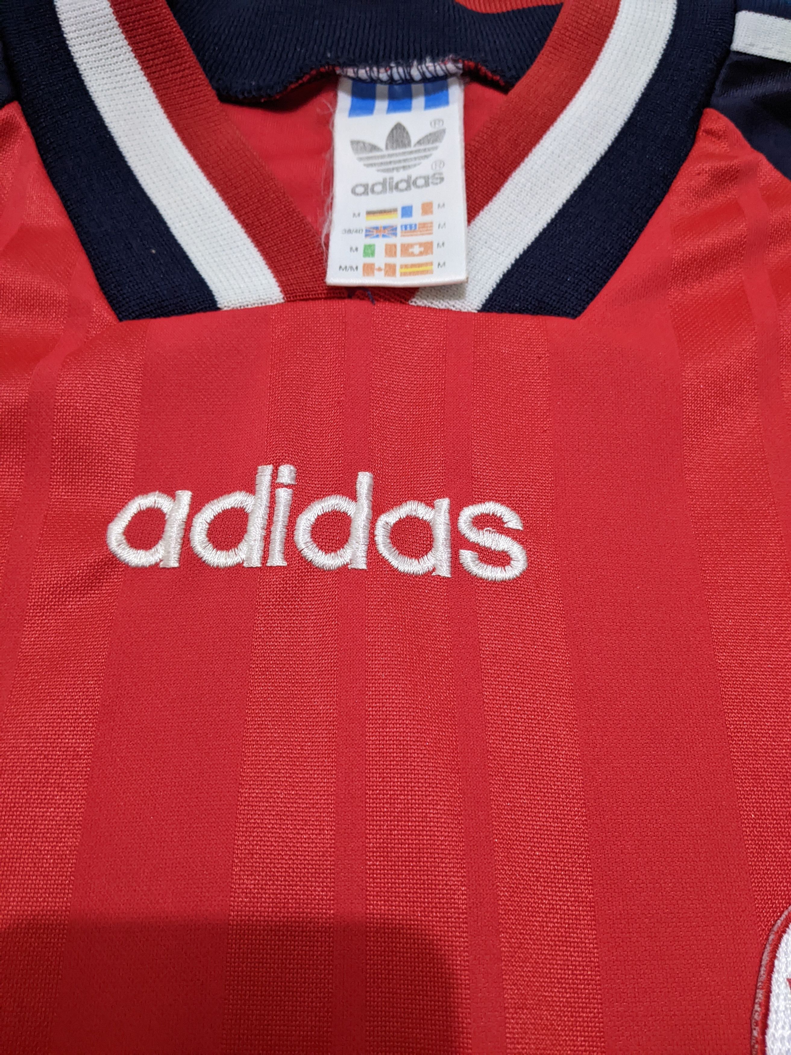 Adidas Norwegia home world cup 1994 rekdal Jersey football shirt Size US M / EU 48-50 / 2 - 7 Thumbnail