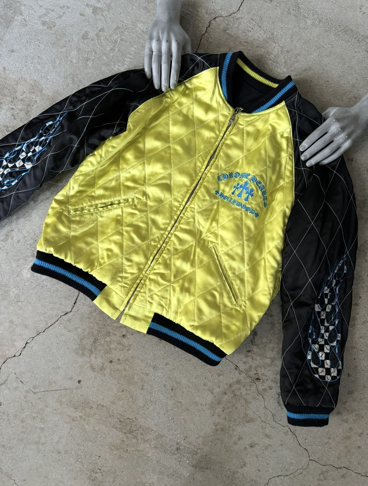 Chrome Hearts CHROME HEARTS MATTY BOY REVERSIBLE SUKAJAN BOMBER JACKET Size US XL / EU 56 / 4 - 2 Thumbnail