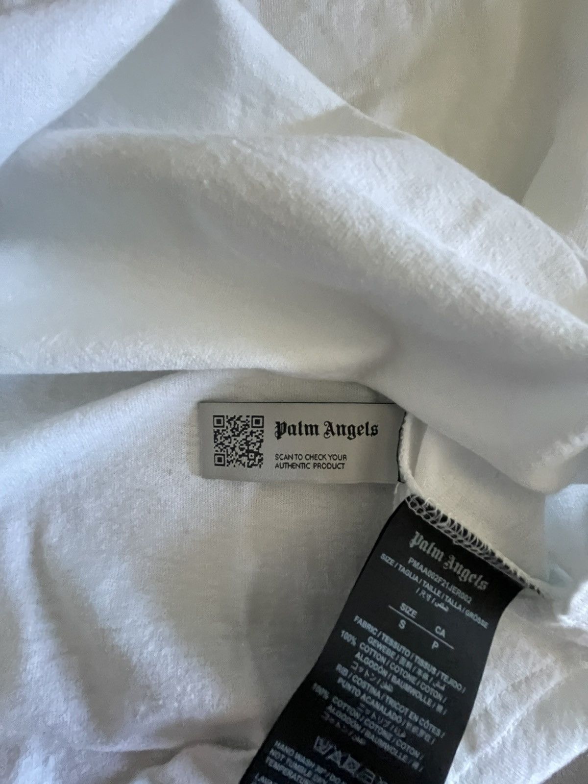 Palm Angels palm angels classic logo over tee White black S Size US S / EU 44-46 / 1 - 16 Thumbnail