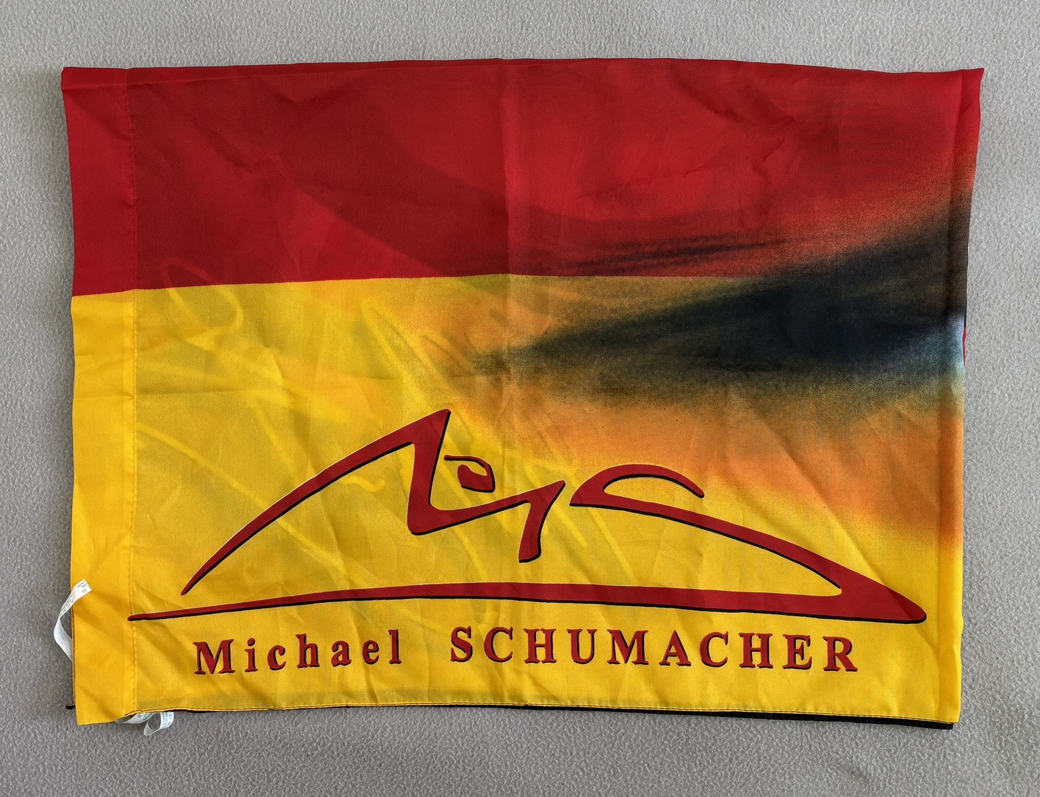 Vintage Michael Schumacher Formula 1 World Champion flag Size ONE SIZE - 13 Thumbnail