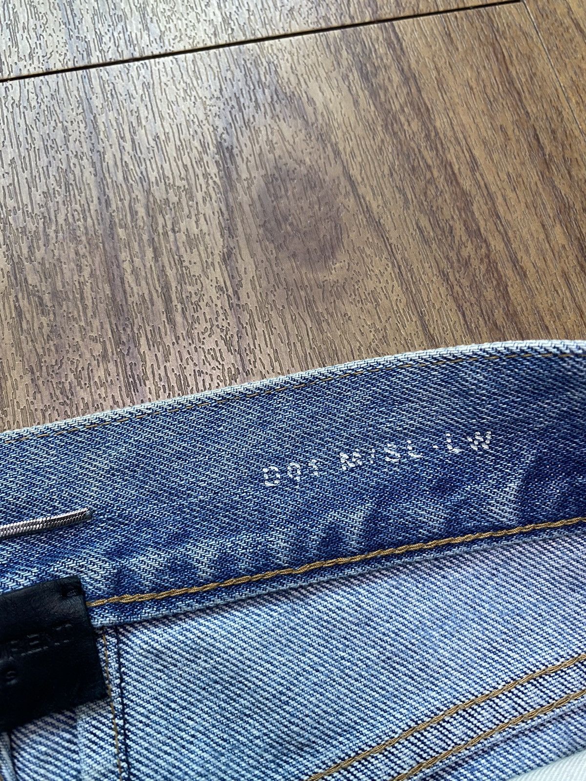 Hedi Slimane × Saint Laurent Paris Saint Laurent D01 Blue Washed Jeans Size US 29 - 7 Thumbnail