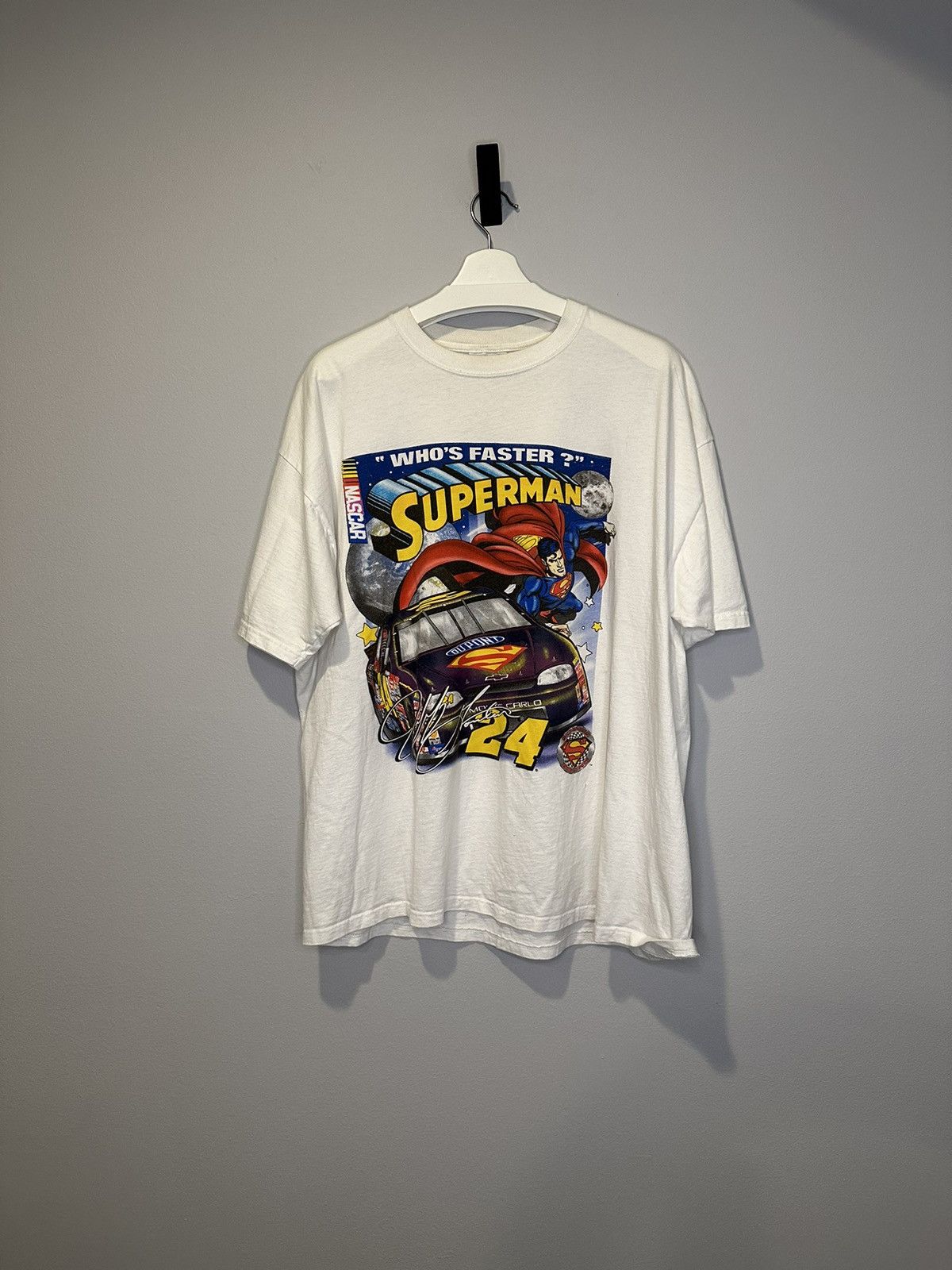 Chase Authentics NASCAR - Superman Vintage T-Shirt Size US L / EU 52-54 / 3 - 1 Thumbnail