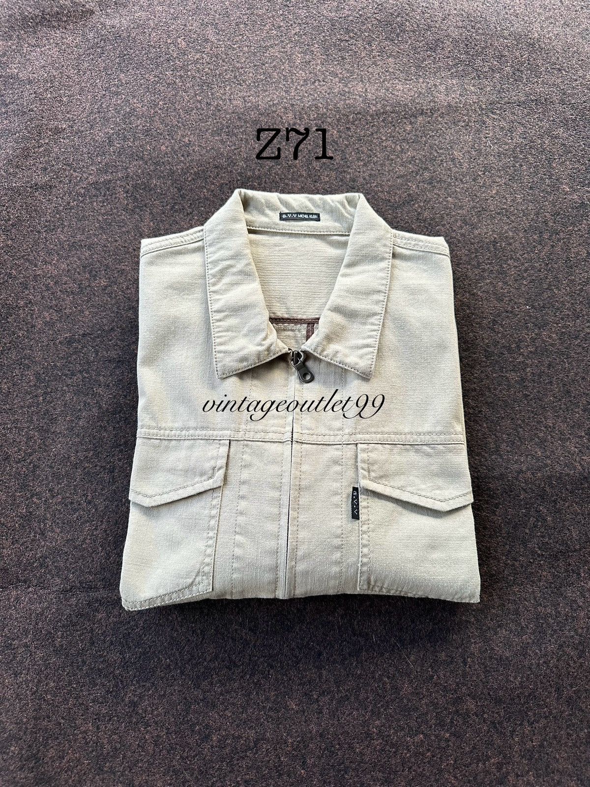 Michel Klein A.v.v Homme by Michel Klein Zipper Jacket Z71 Size US M / EU 48-50 / 2 - 12 Thumbnail