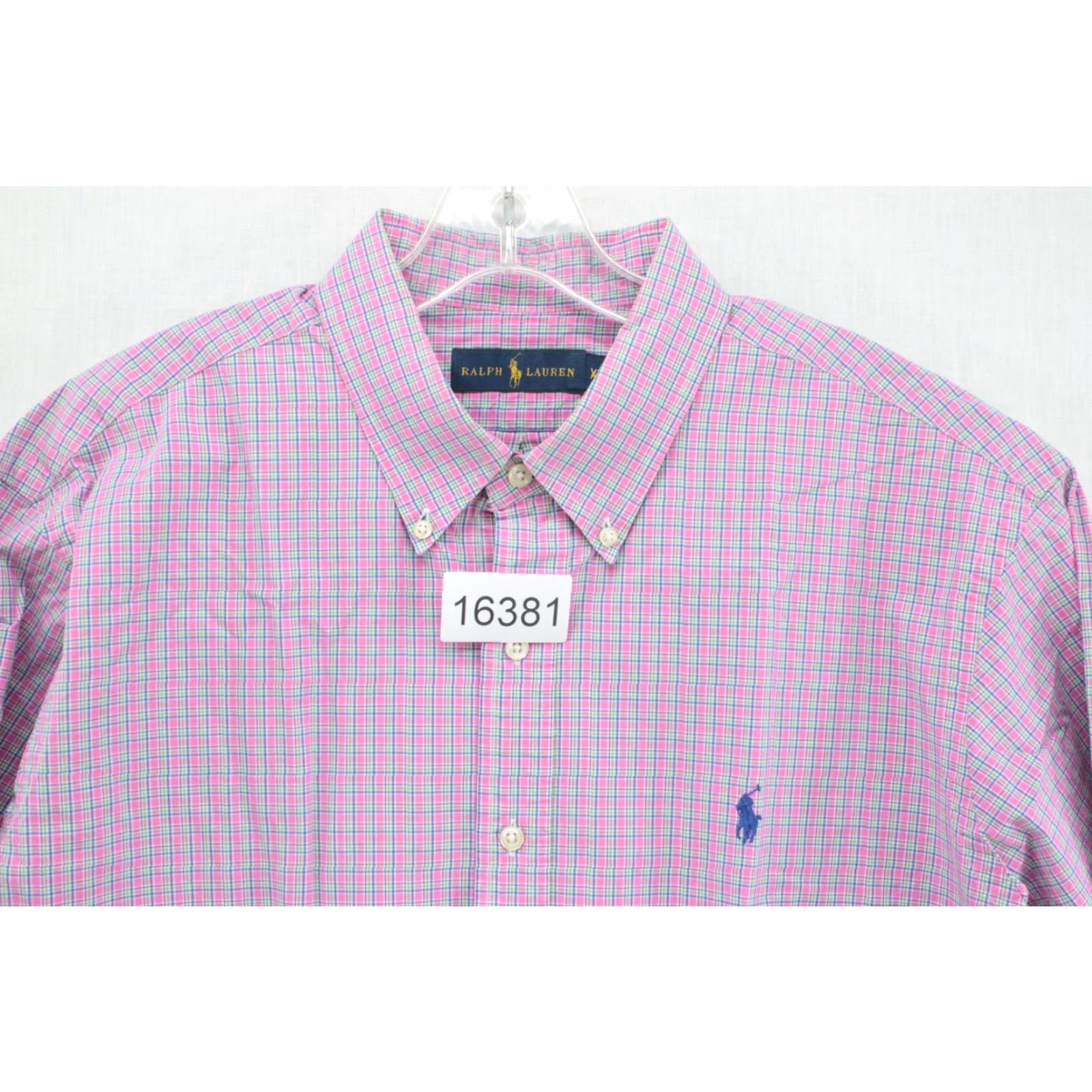 Ralph Lauren Ralph Lauren Button-Up Shirt Men’s XL Pink Plaid Long Sleeve Classic Casual Preppy Size US XL / EU 56 / 4 - 7 Thumbnail