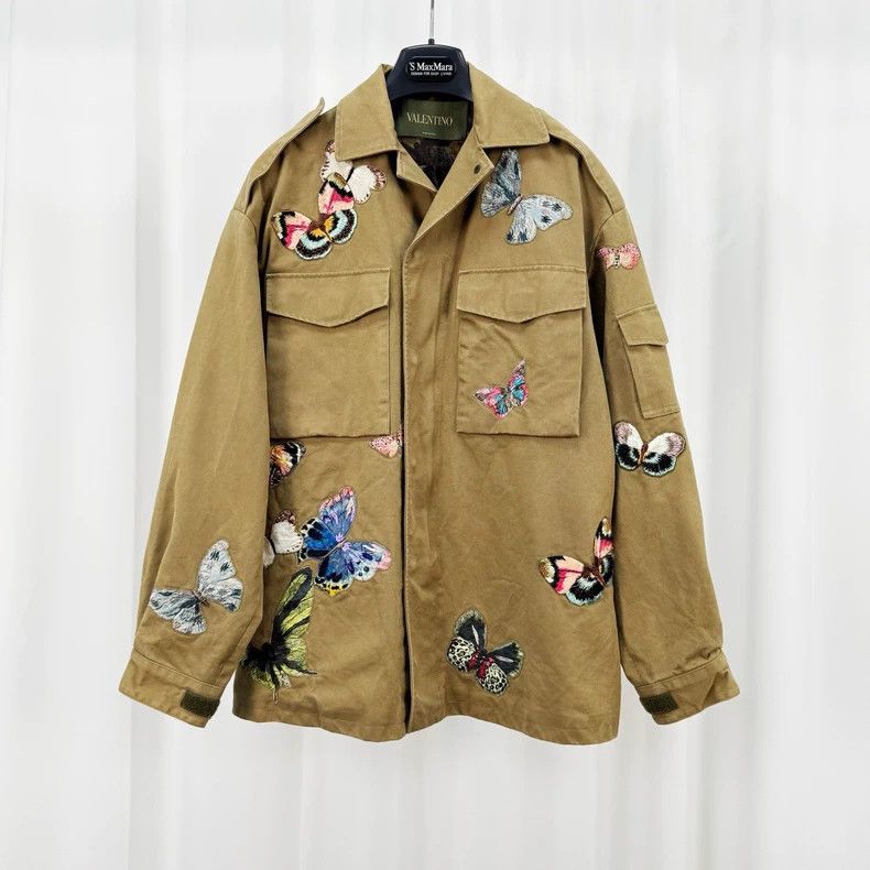 Valentino Valentino Butterfly Embroidered Jacket-yf Size US M / EU 48-50 / 2 - 1 Thumbnail