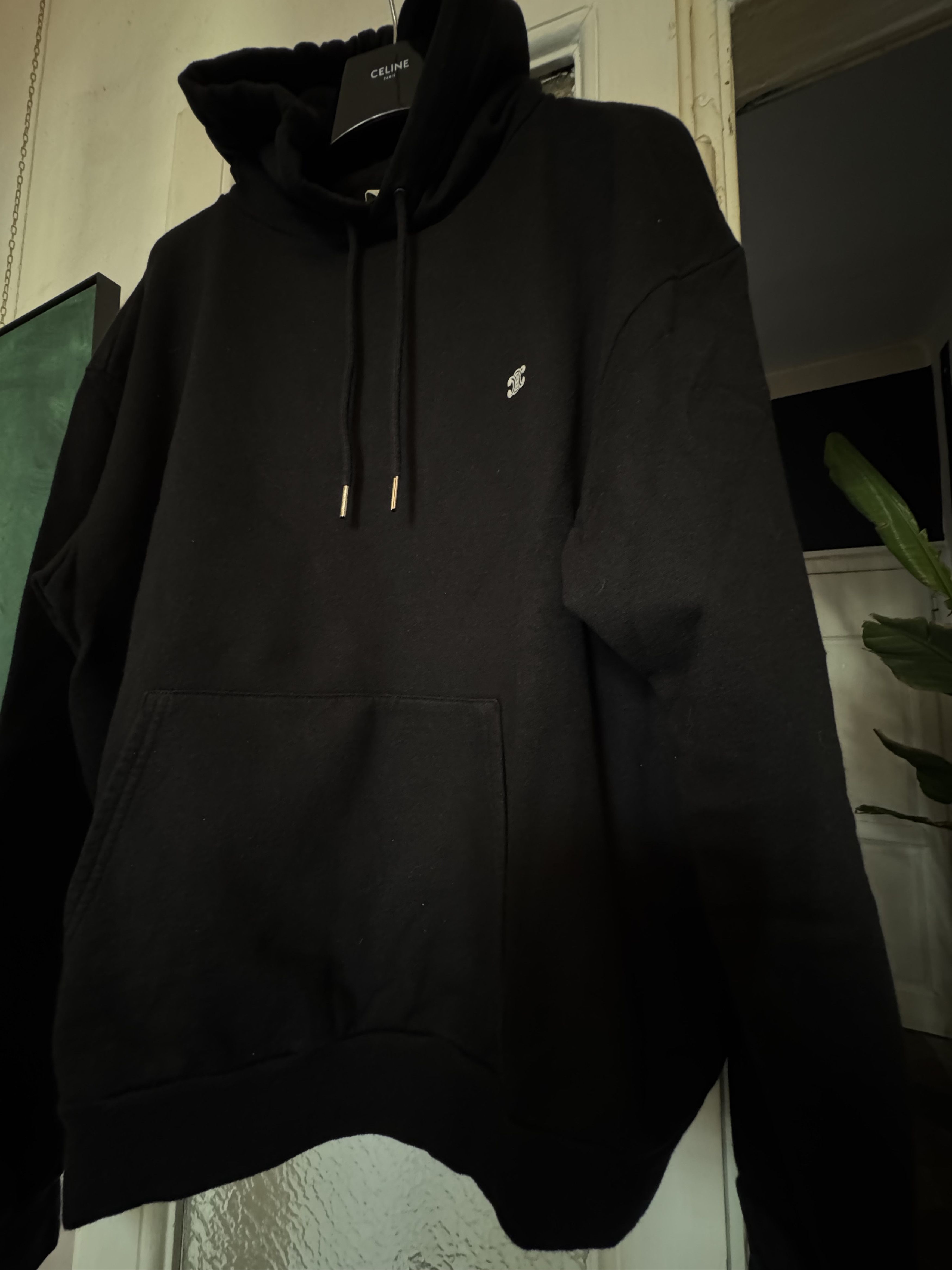Celine × Hedi Slimane TRIOMPHE LOOSE HOODIE IN CASHMERE COTTON Size US M / EU 48-50 / 2 - 4 Thumbnail
