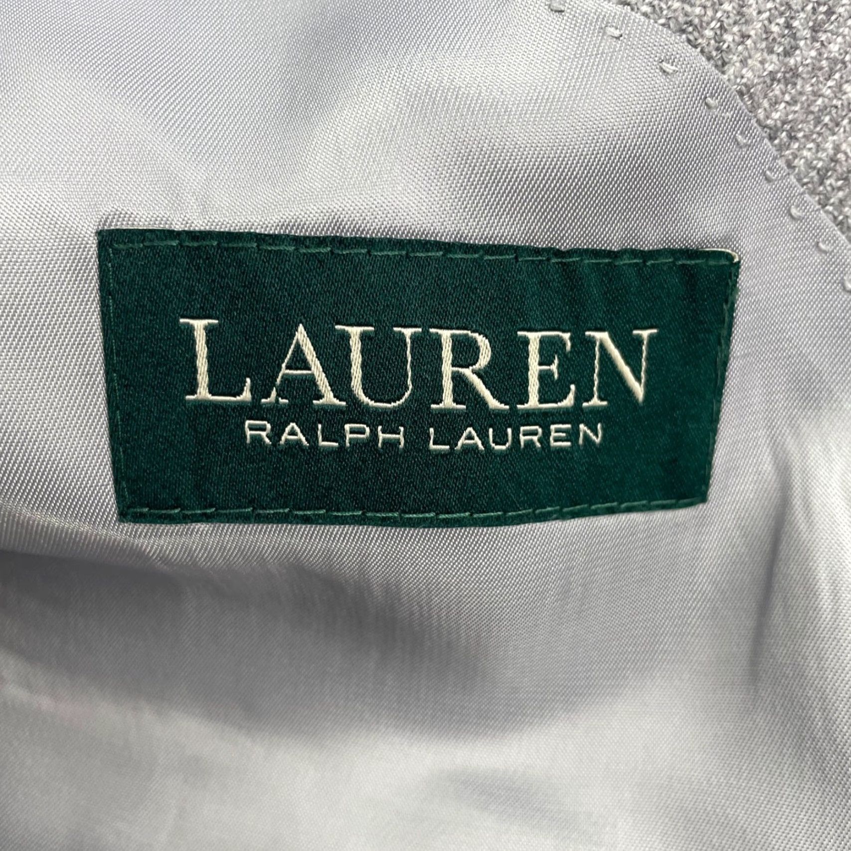 Ralph Lauren VINTAGE? No. Ralph Lauren LRL Men's Blazer Gray Plaid Two Button Wool Polyester 46R Regular Notch Lapel Jacket Size 46R - 5 Thumbnail