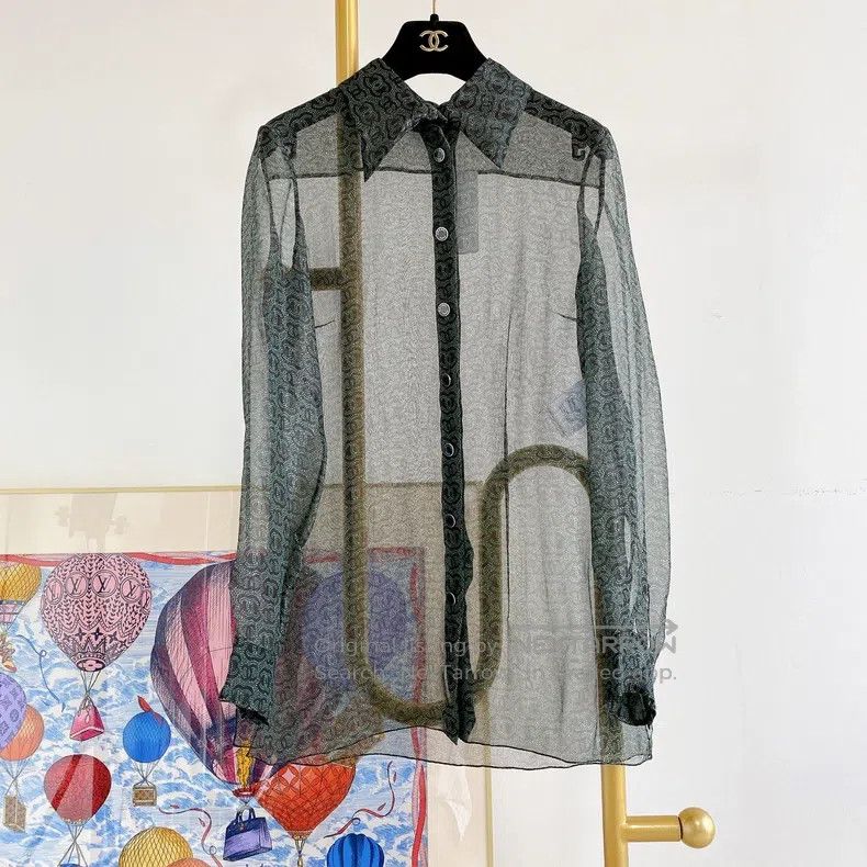 Chanel Silk shirt full of logo