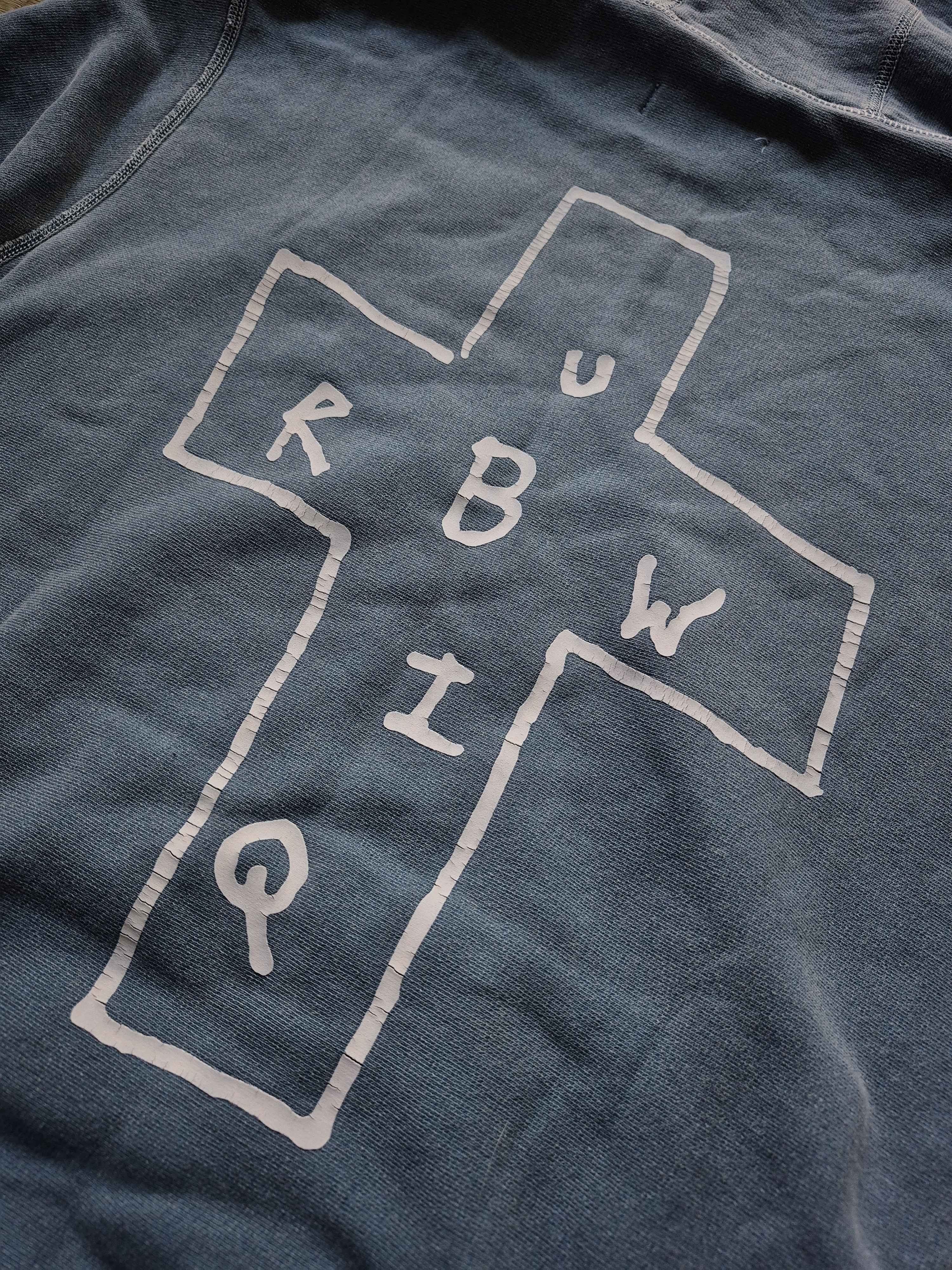 Raised By Wolves Raised by Wolves x Ubiq Overdyed Embroidered Cross Hoodie Size US S / EU 44-46 / 1 - 6 Thumbnail