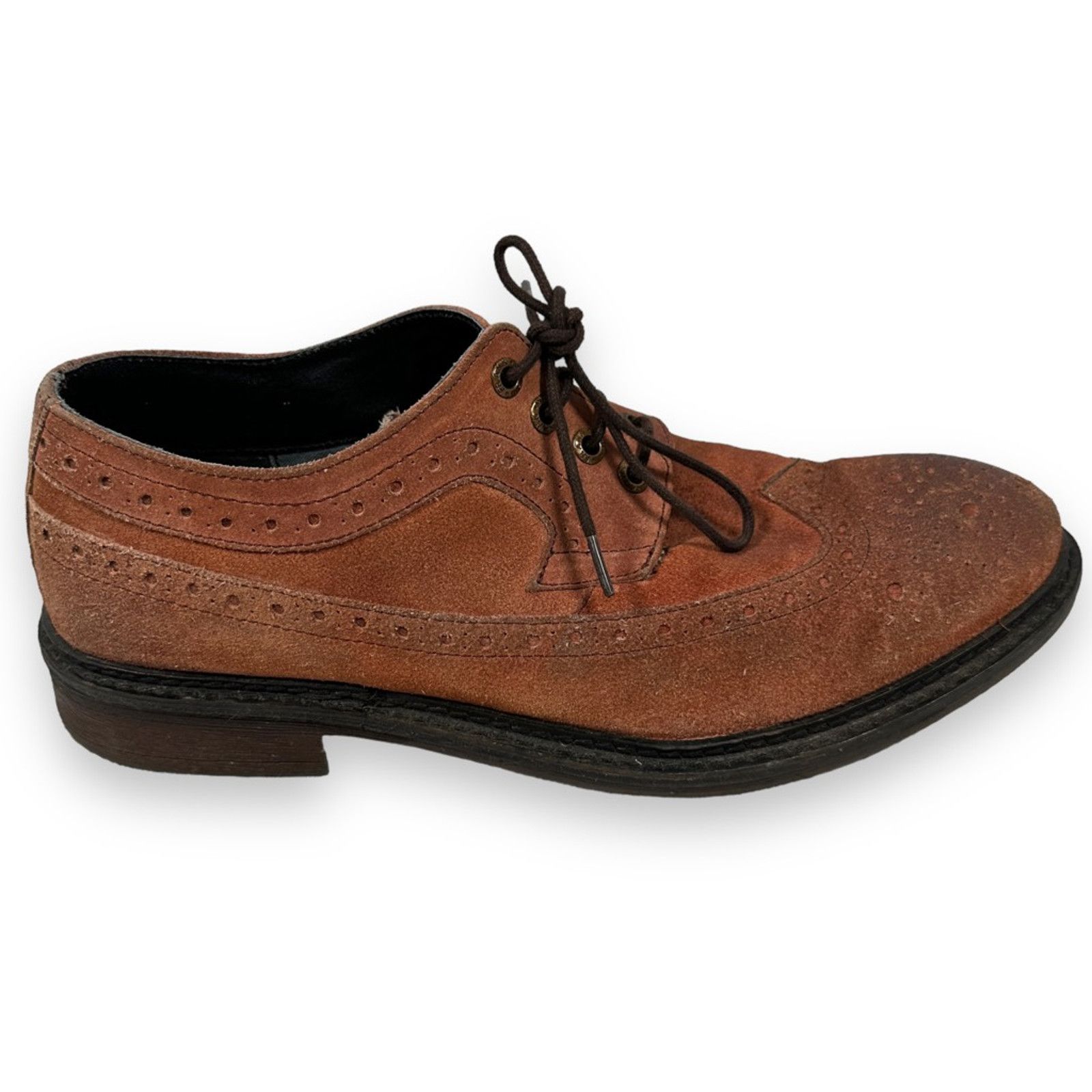 Frank Wright Frank Wright Baird Derby Dress Shoes Brown Wingtip Brogue 12 Size US 12 / EU 45 - 1 Thumbnail