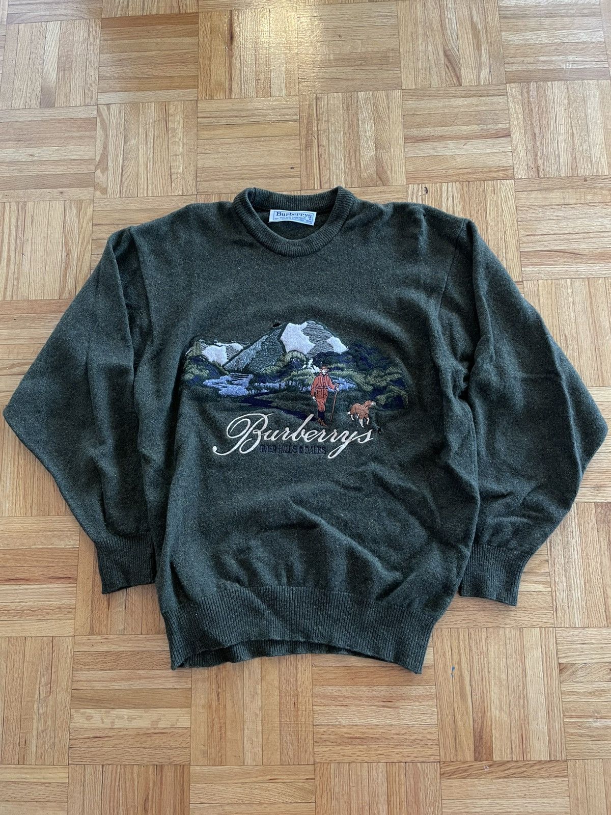 Burberry Burberry “Over Hills And Dales” Lambswool Sweater Size US L / EU 52-54 / 3 - 2 Thumbnail