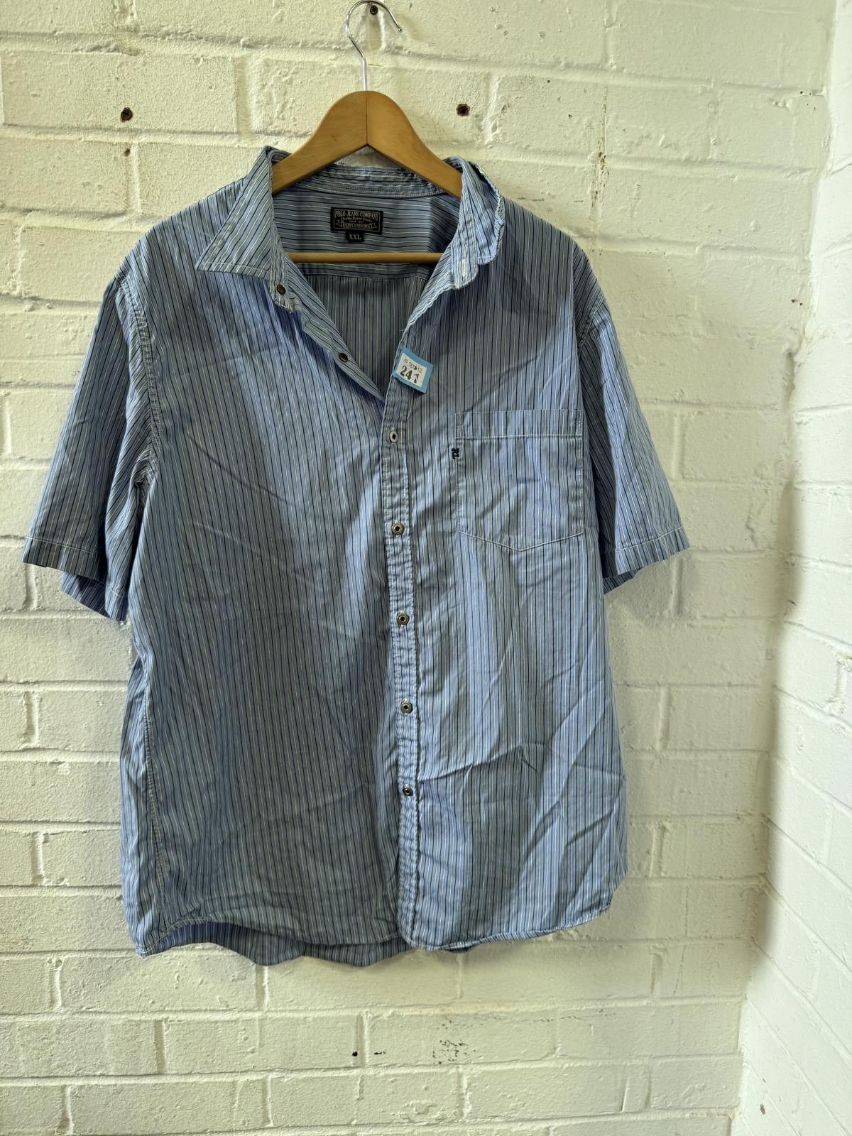 Designer Polo Jeans Company Men's Casual Button-Up Shirt XXL Size US XXL / EU 58 / 5 - 1 Thumbnail