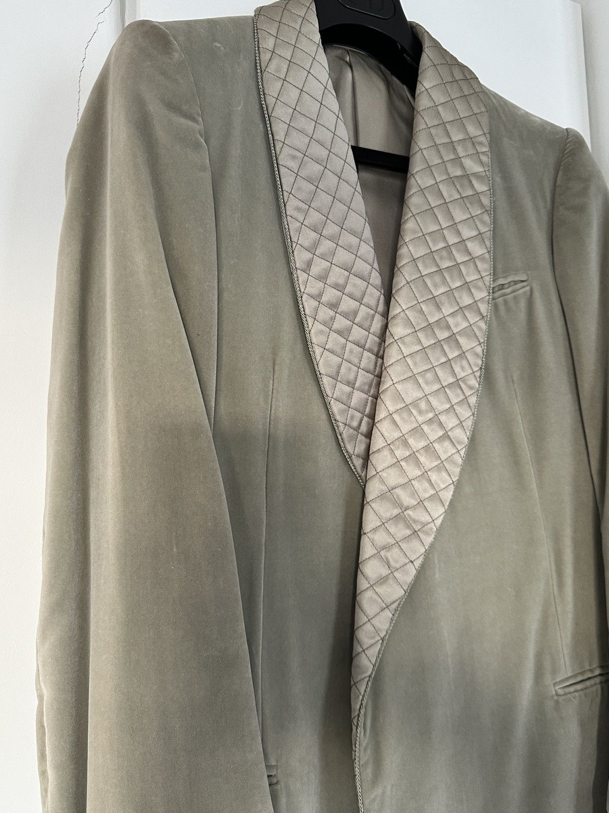 Gucci Gucci by Tom Ford sage velvet blazer Size 46R - 2 Thumbnail