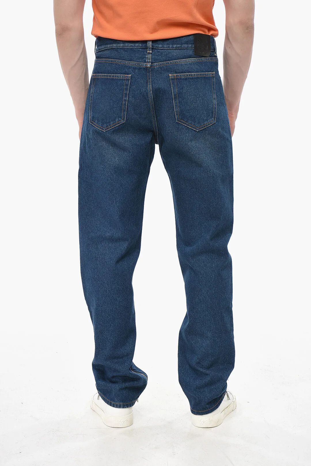 Off-White og1mm0526 Cotton Dark Wash Jeans in Blue Size US 31 - 2 Thumbnail