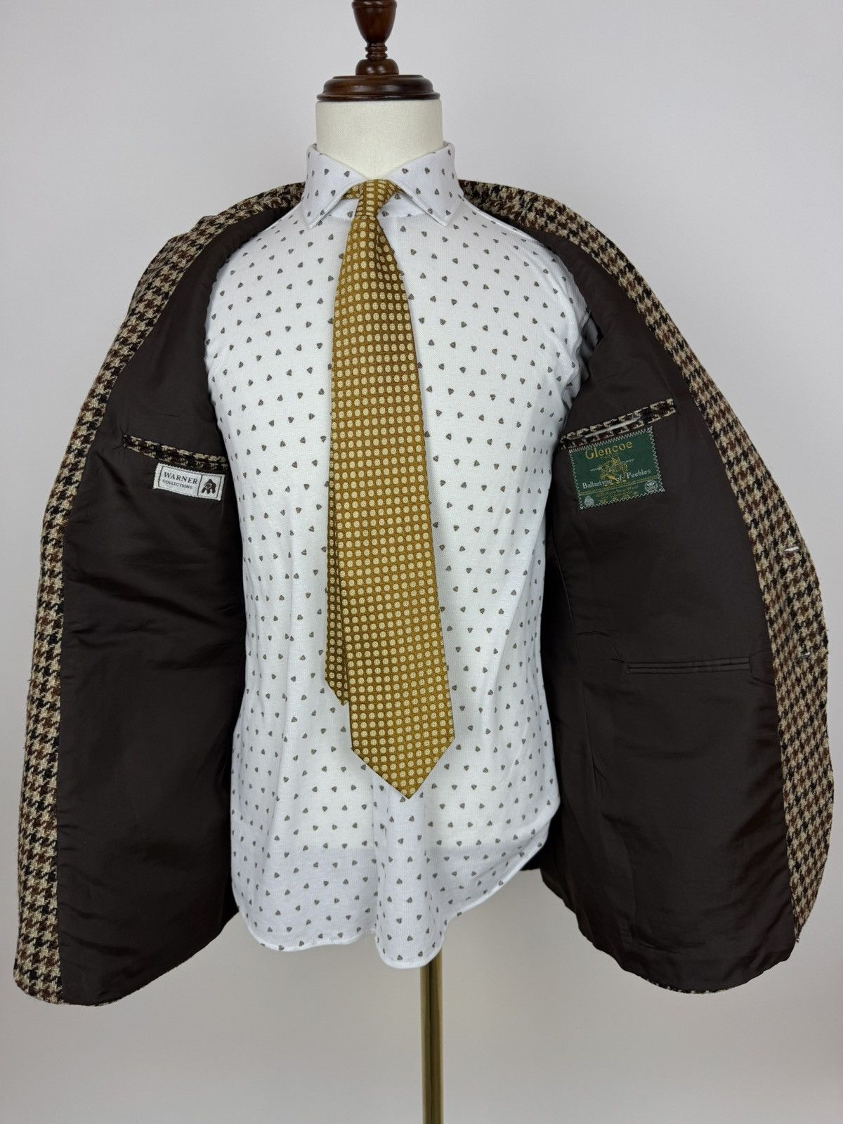 Other Glenoe tweed Vintage Blazer Ballantyne of Peebles Warner Size 42R - 9 Thumbnail