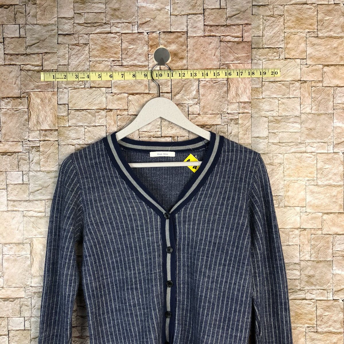 Japanese Brand Double Bleu Blue Cardigan Knitwear #A1072 Size S / US 4 / IT 40 - 2 Thumbnail