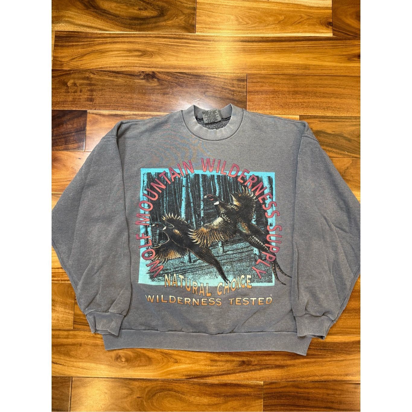 Vintage Size XL - Made In USA Wolf Mountain Wilderness supply Rare nature vintage 1990s Size US XL / EU 56 / 4 - 1 Thumbnail
