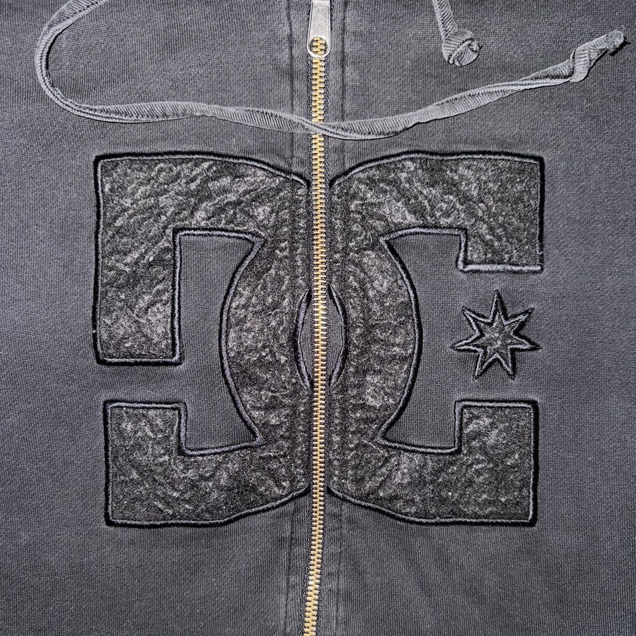 DC Vintage Y2K DC Shoe Co. Heavy Lined Trash Goth Zip Up Hoodie Size US M / EU 48-50 / 2 - 3 Thumbnail